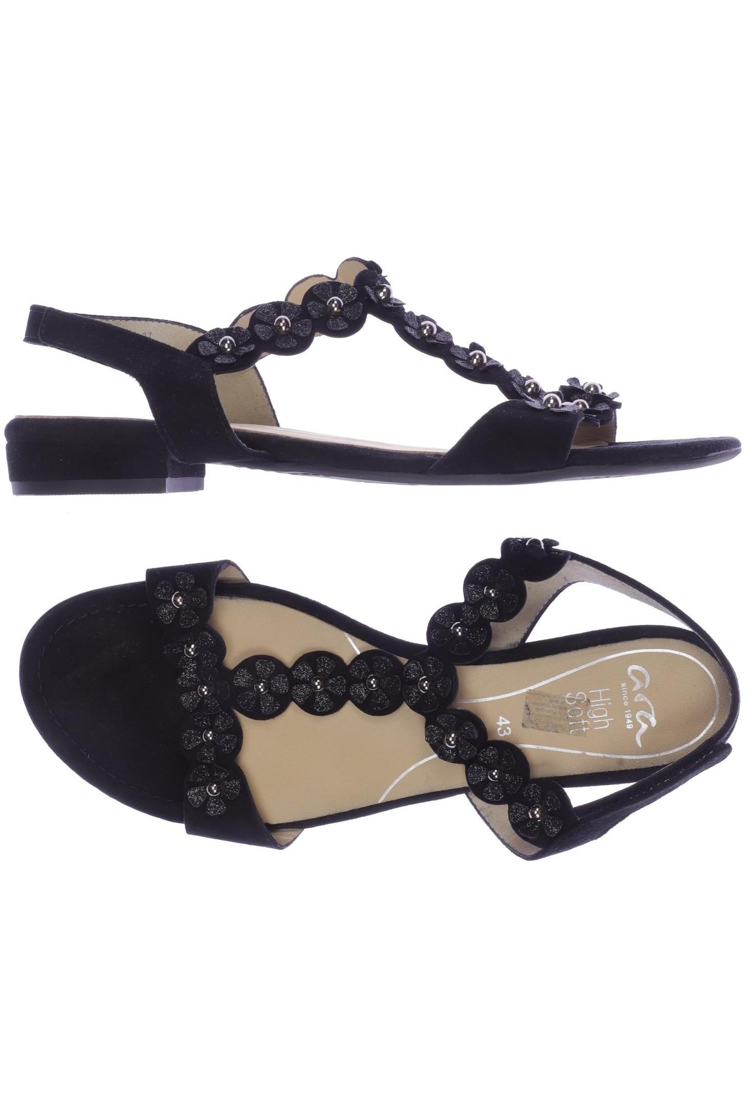 

Ara Damen Sandale, schwarz, Gr. 43