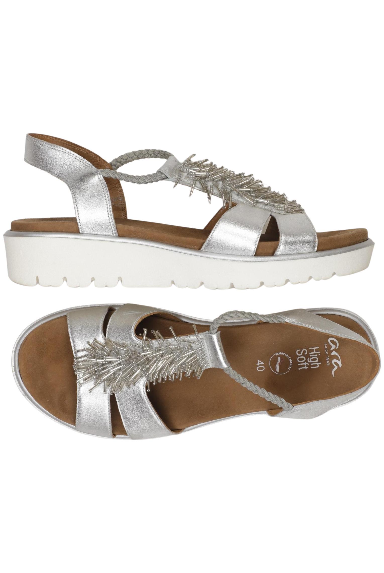 

Ara Damen Sandale, silber, Gr. 40