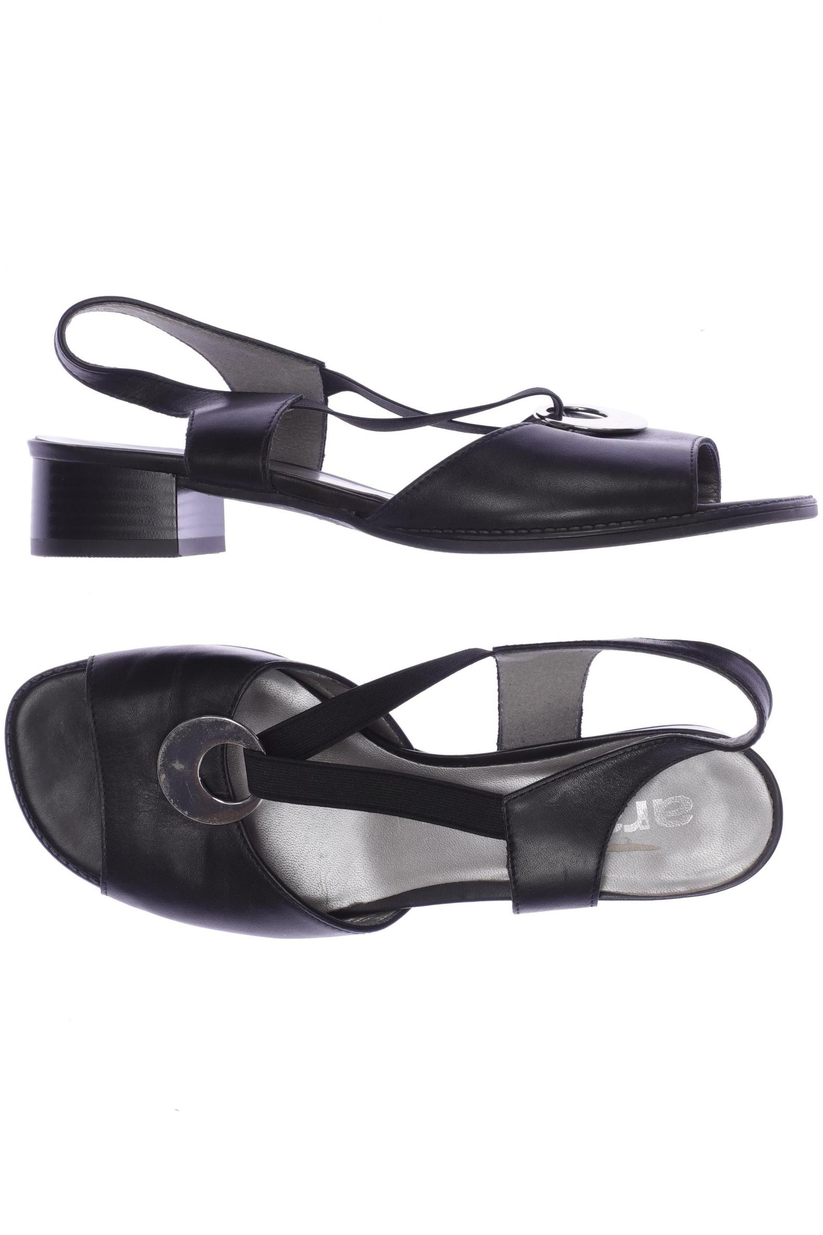 

Ara Damen Sandale, schwarz, Gr. 6.5