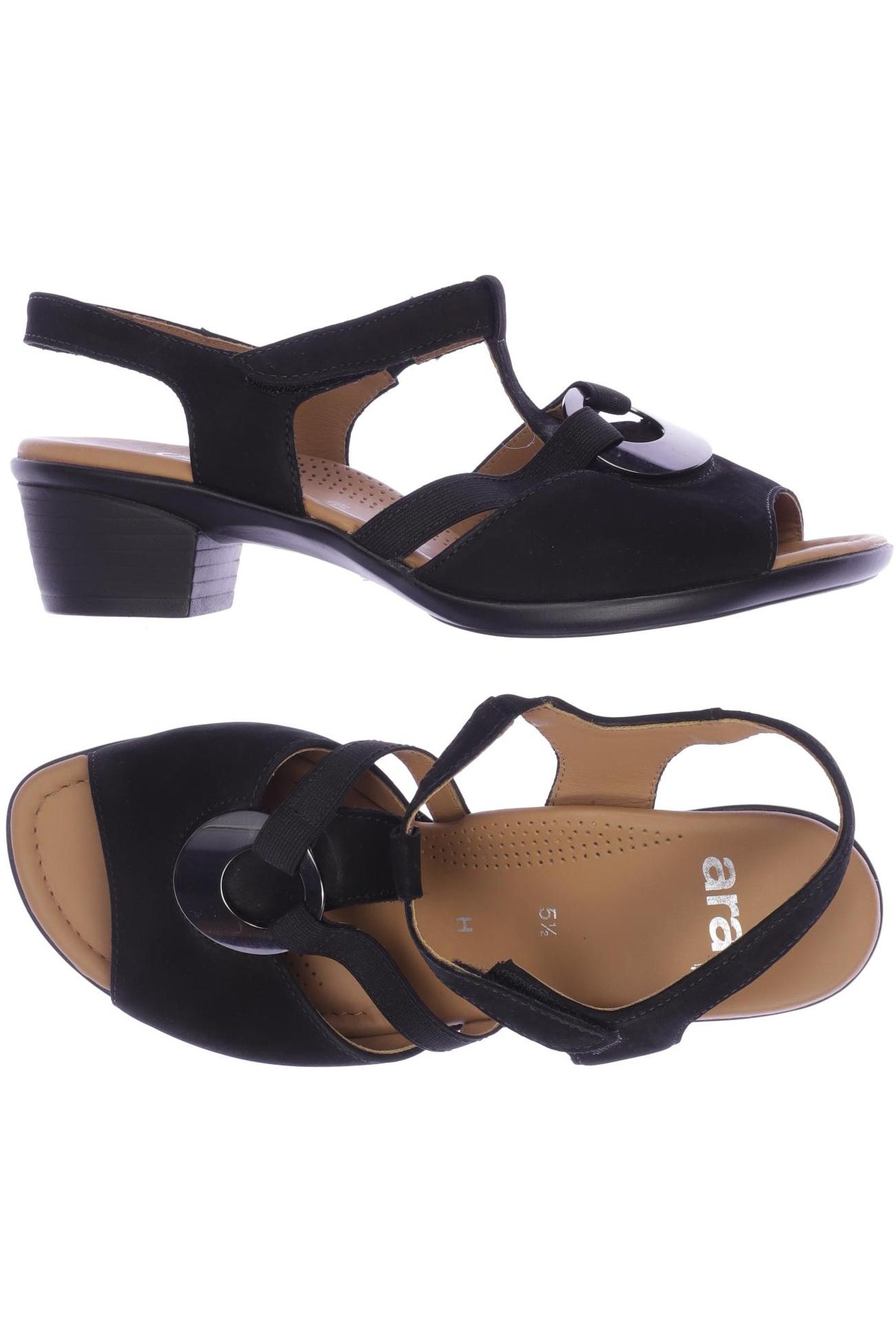 

Ara Damen Sandale, schwarz, Gr. 38.5