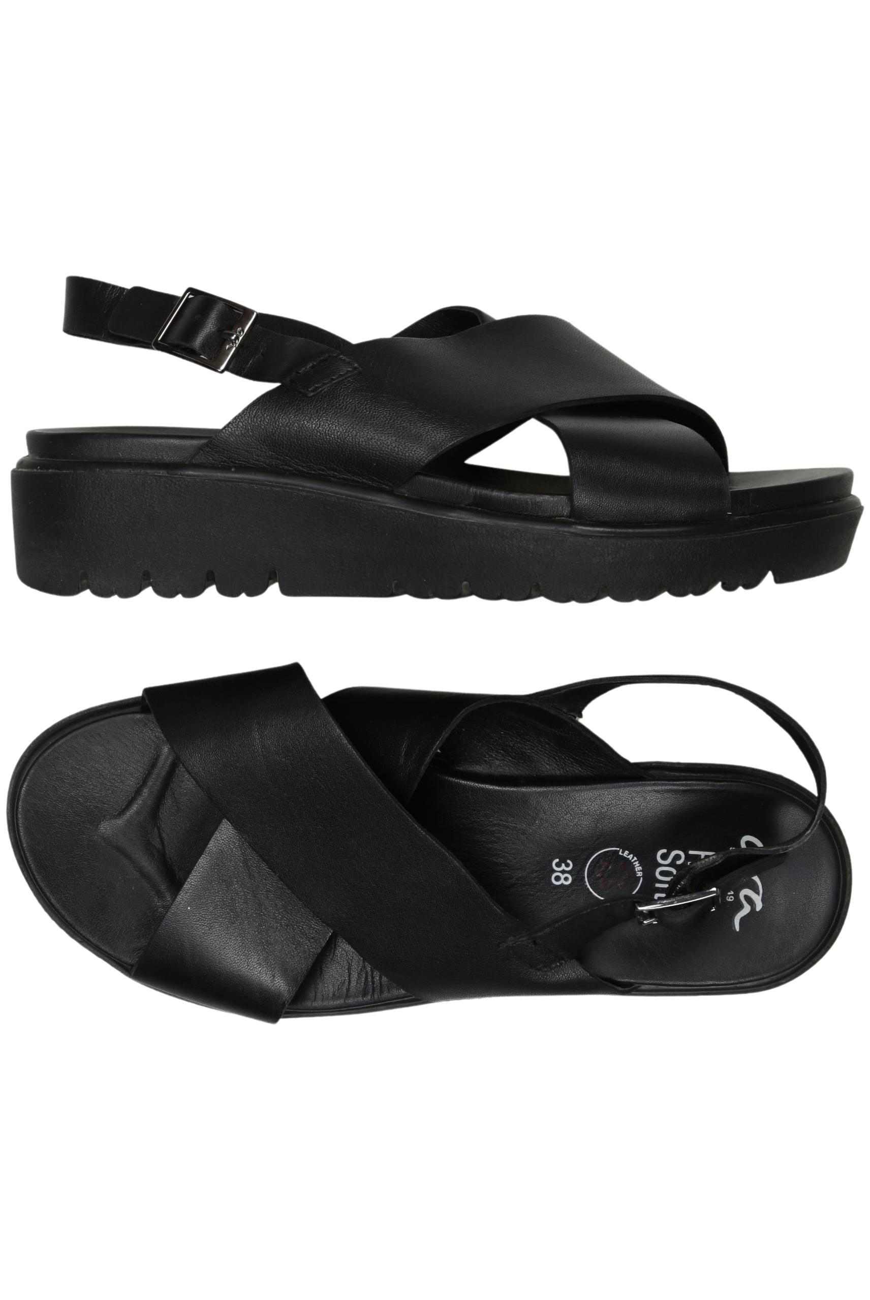 

Ara Damen Sandale, schwarz, Gr. 38