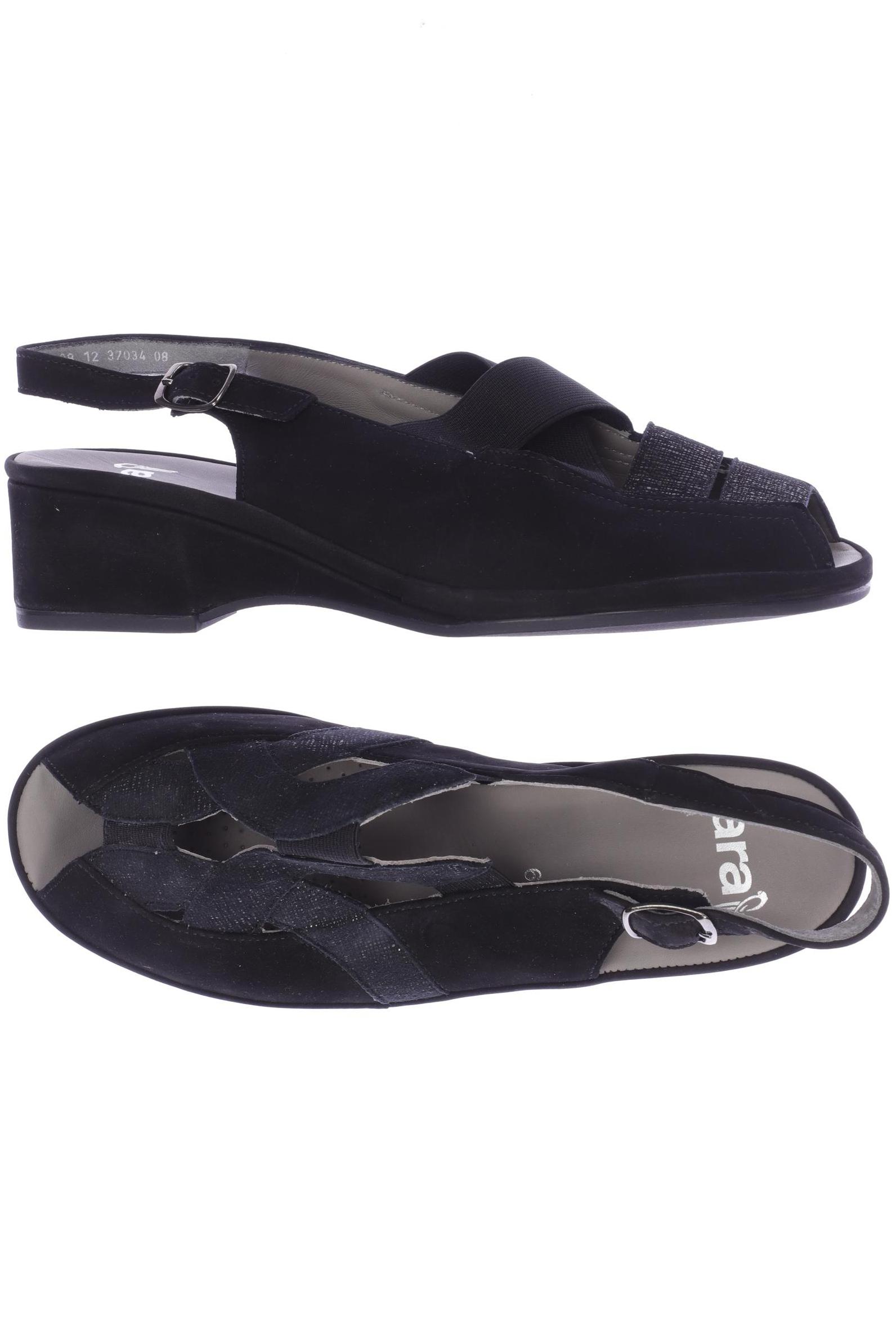 

Ara Damen Sandale, schwarz, Gr. 6