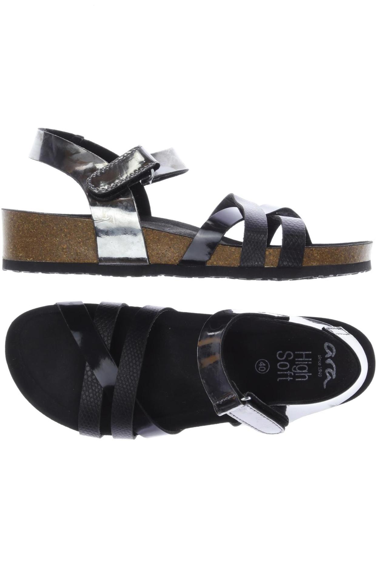 

Ara Damen Sandale, schwarz, Gr. 40