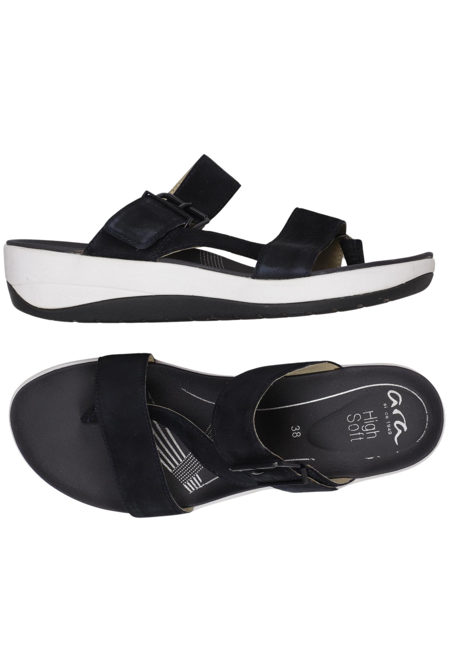 

Ara Damen Sandale, schwarz, Gr. 38