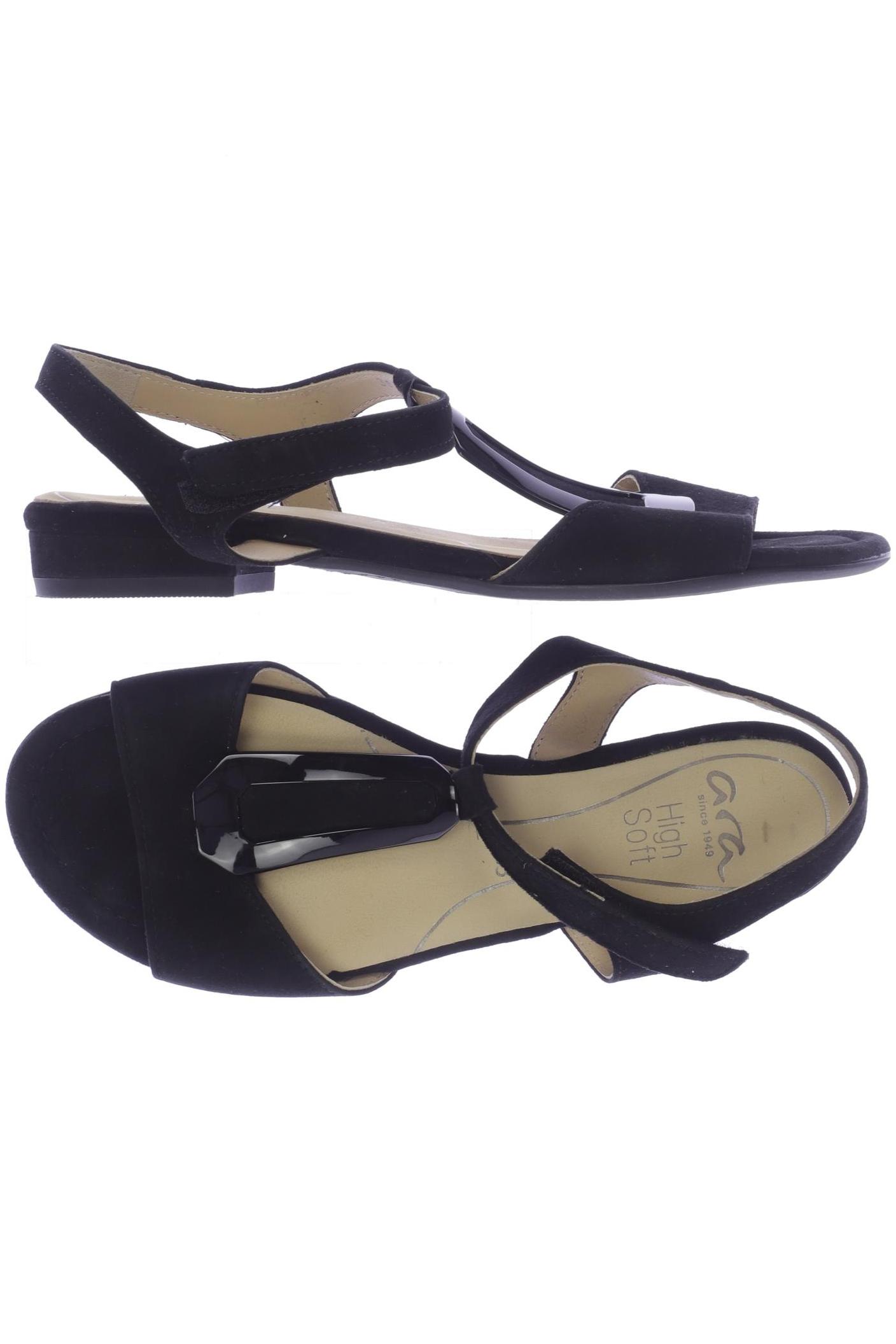 

Ara Damen Sandale, schwarz, Gr. 38