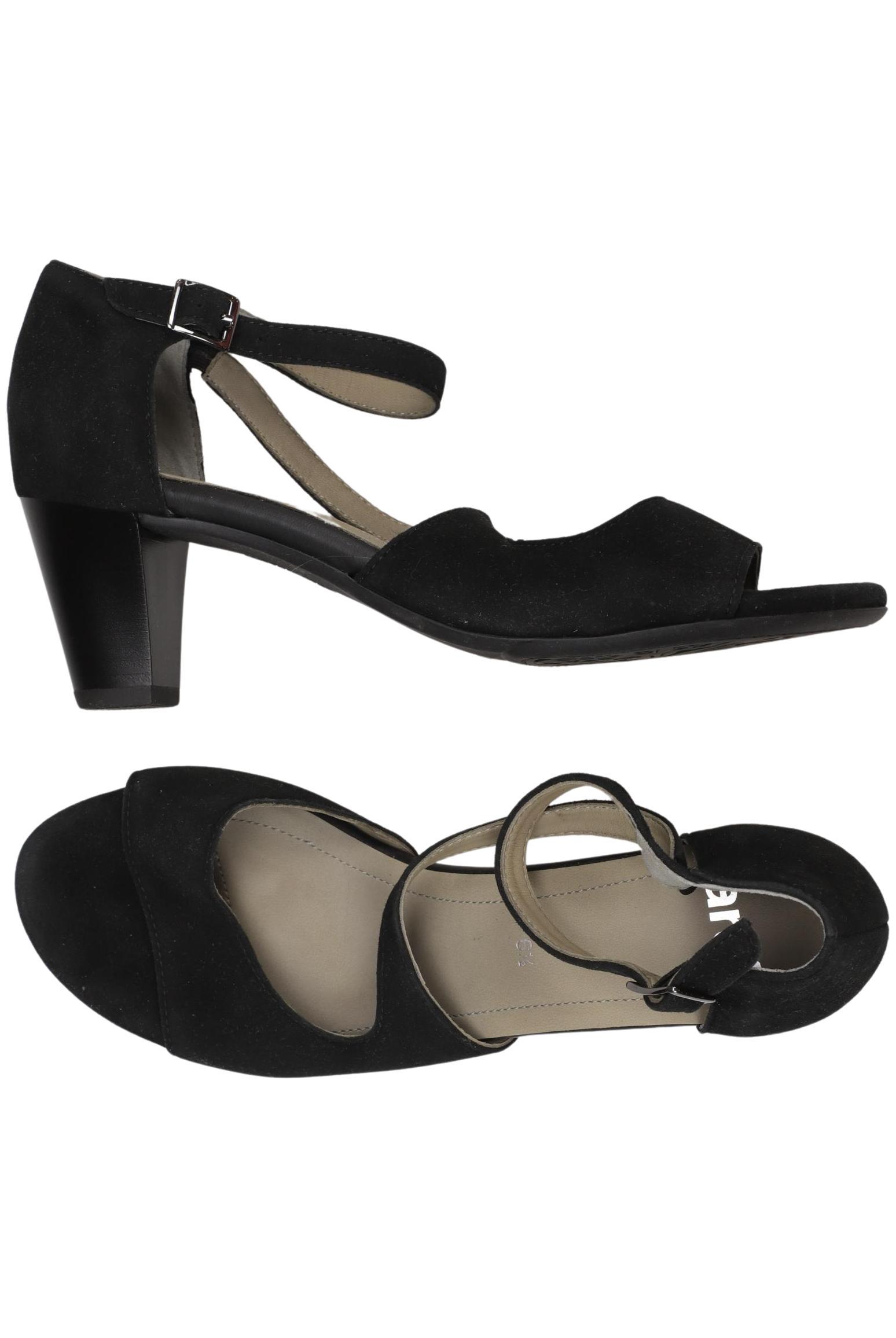 

Ara Damen Sandale, schwarz, Gr. 6.5