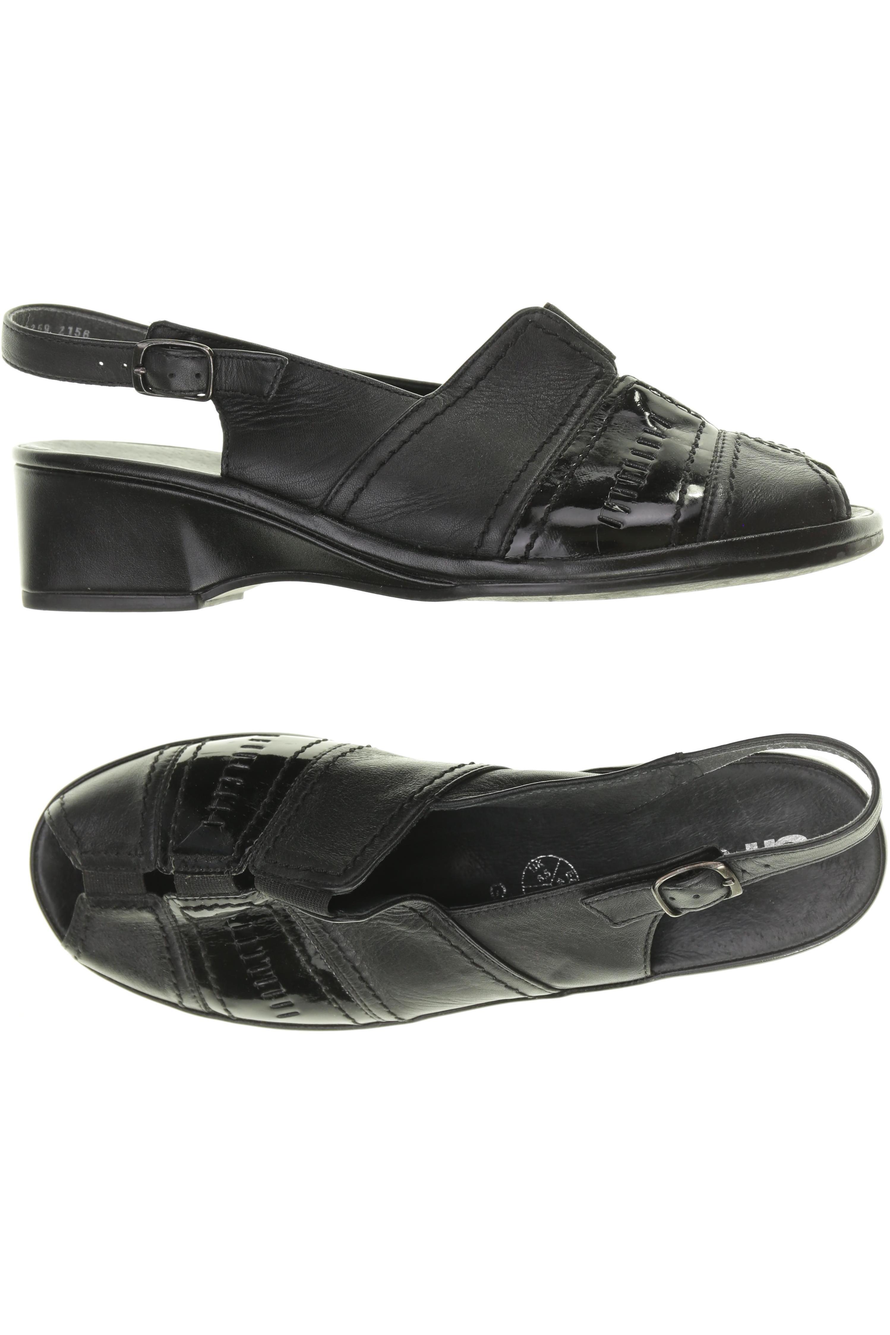 

Ara Damen Sandale, schwarz, Gr. 6.5