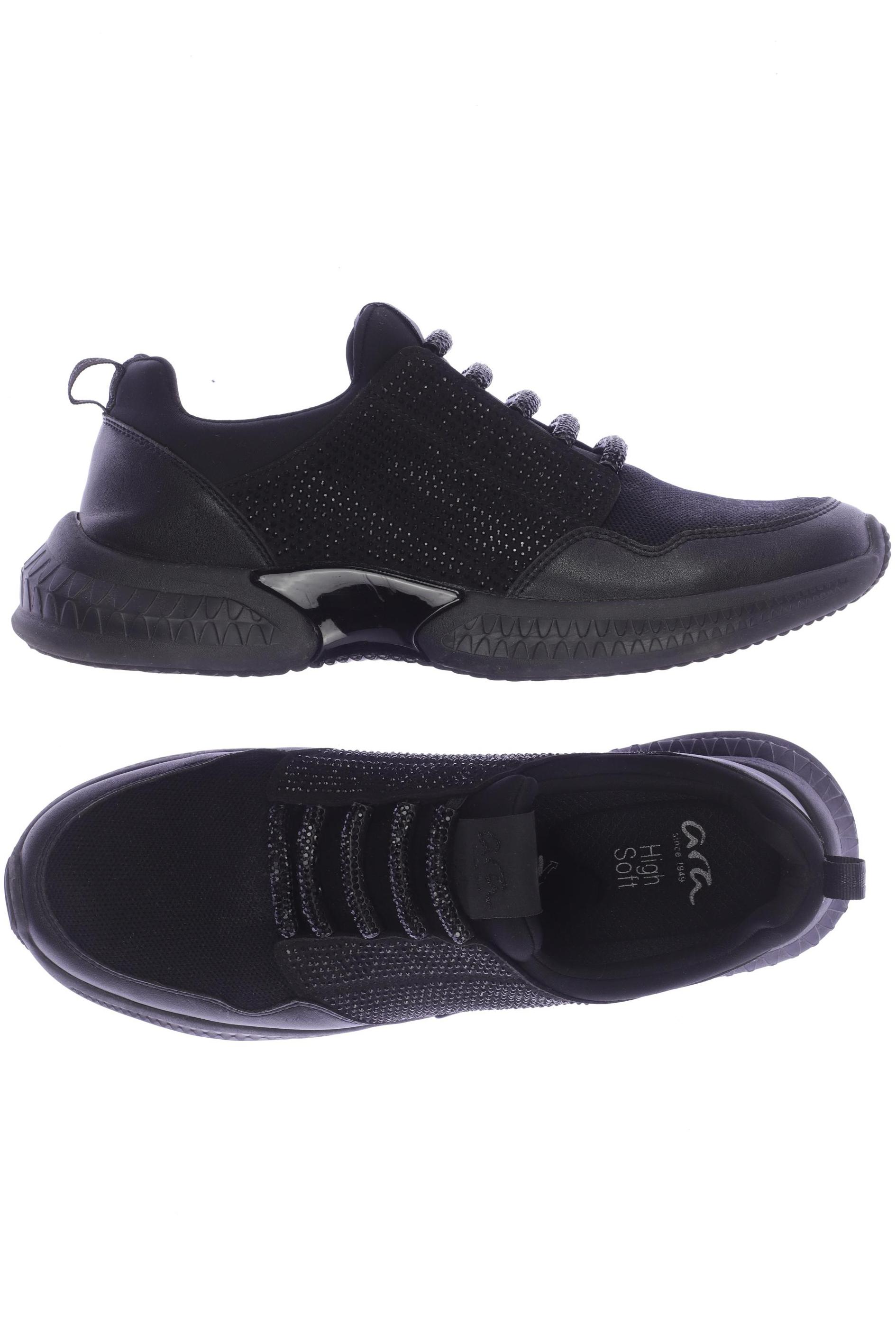 

Ara Damen Sneakers, schwarz, Gr. 8.5