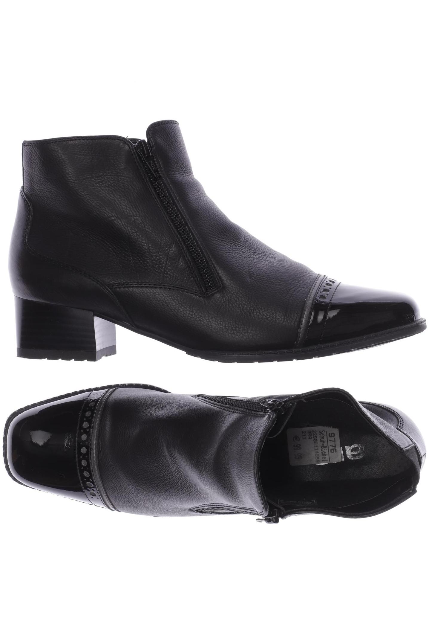 

Ara Damen Stiefelette, schwarz, Gr. 7.5