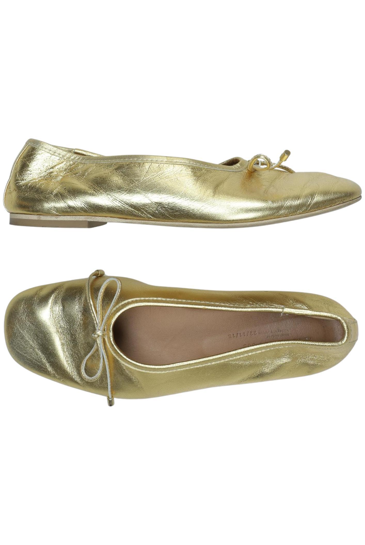 

Arket Damen Ballerinas, gold, Gr. 36