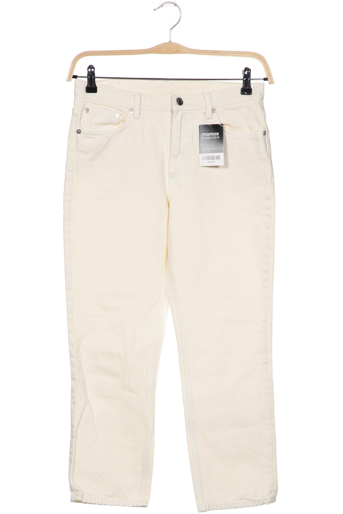 

Arket Damen Jeans, cremeweiß, Gr. 28