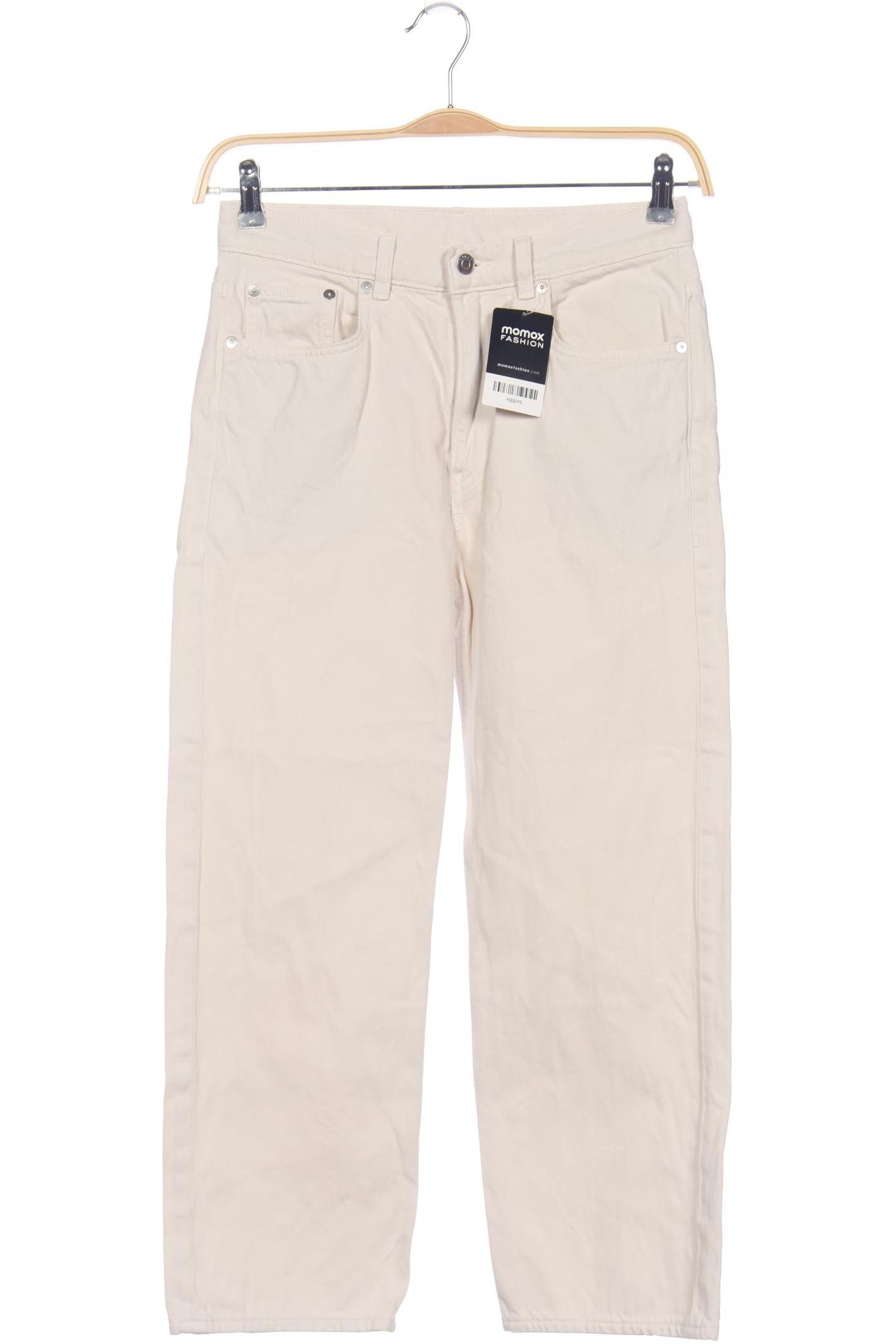 

Arket Damen Jeans, cremeweiß, Gr. 28