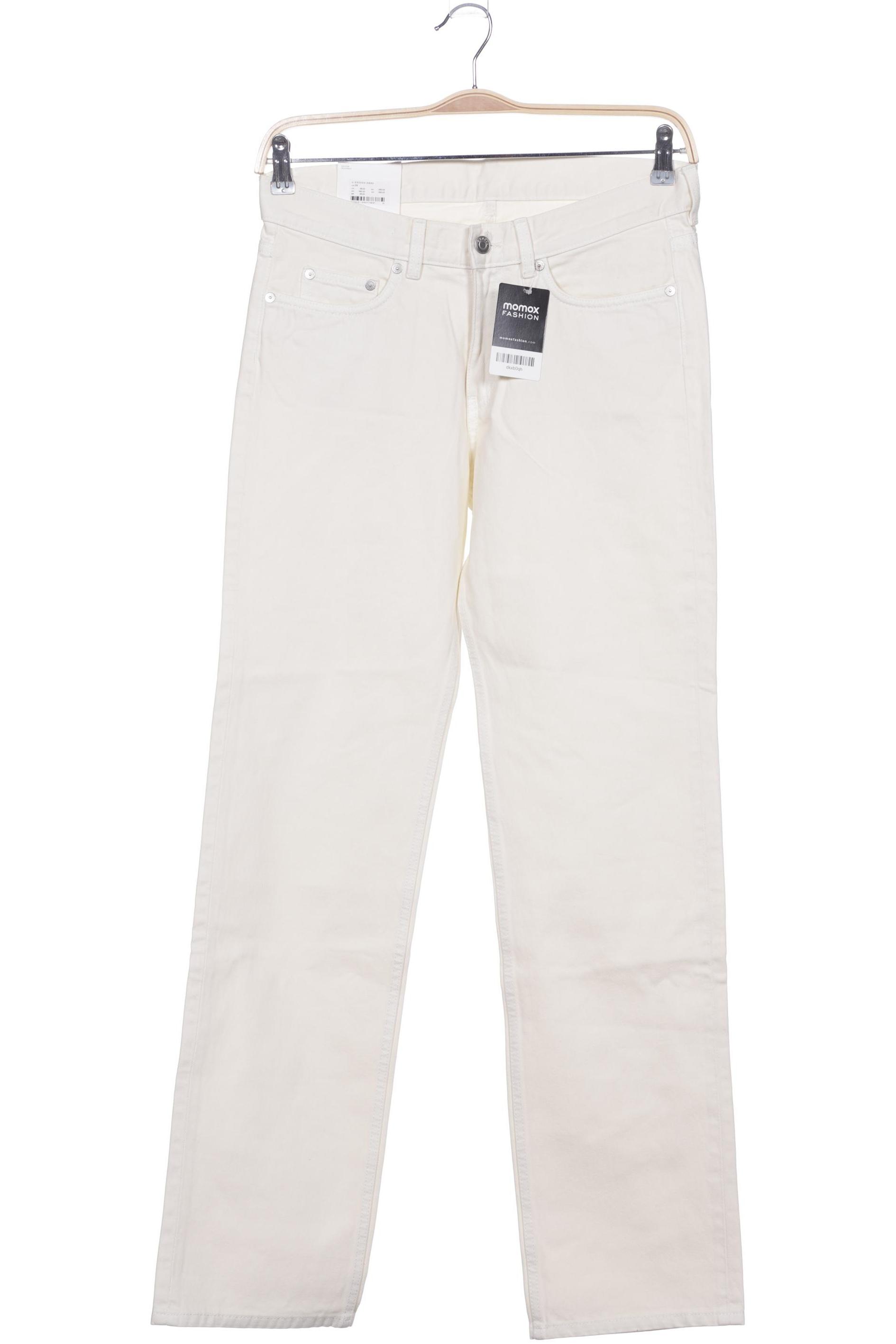 

Arket Damen Jeans, cremeweiß, Gr. 28