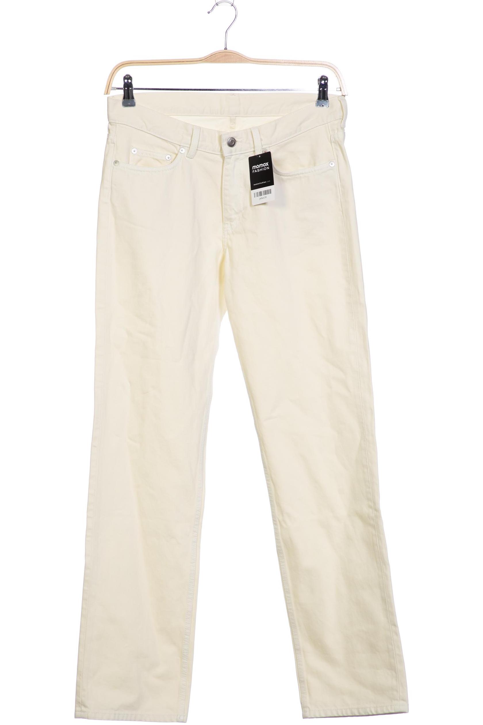 

Arket Damen Jeans, cremeweiß, Gr. 29