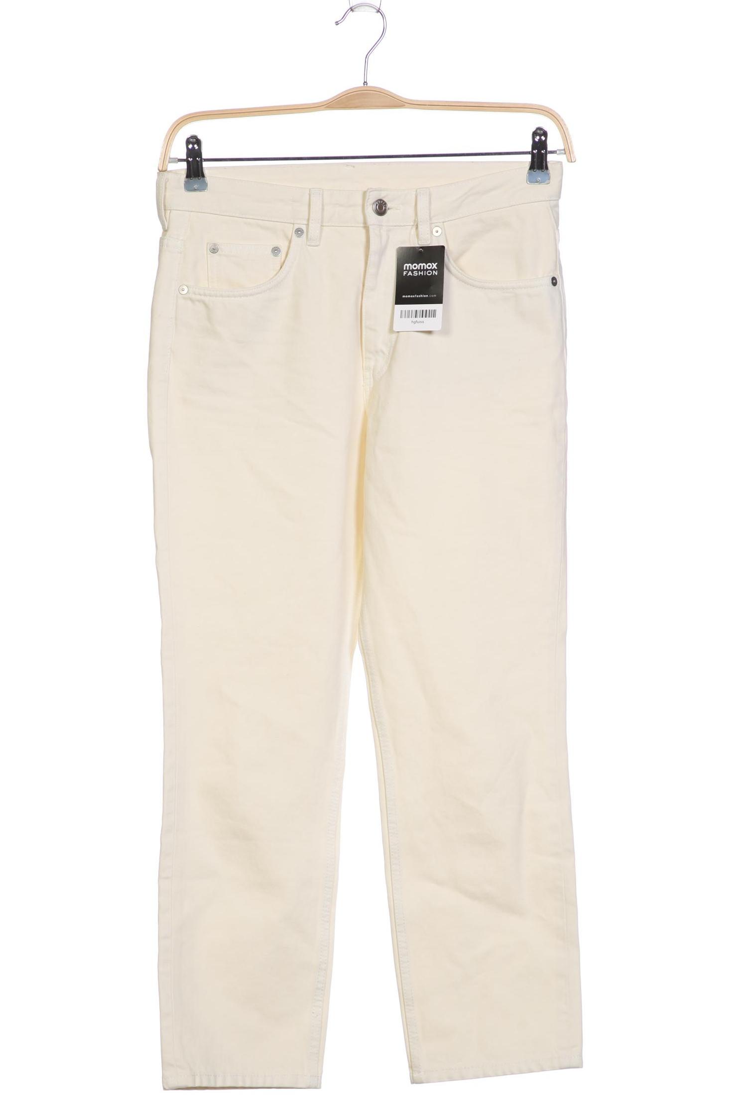 

Arket Damen Jeans, cremeweiß, Gr. 28