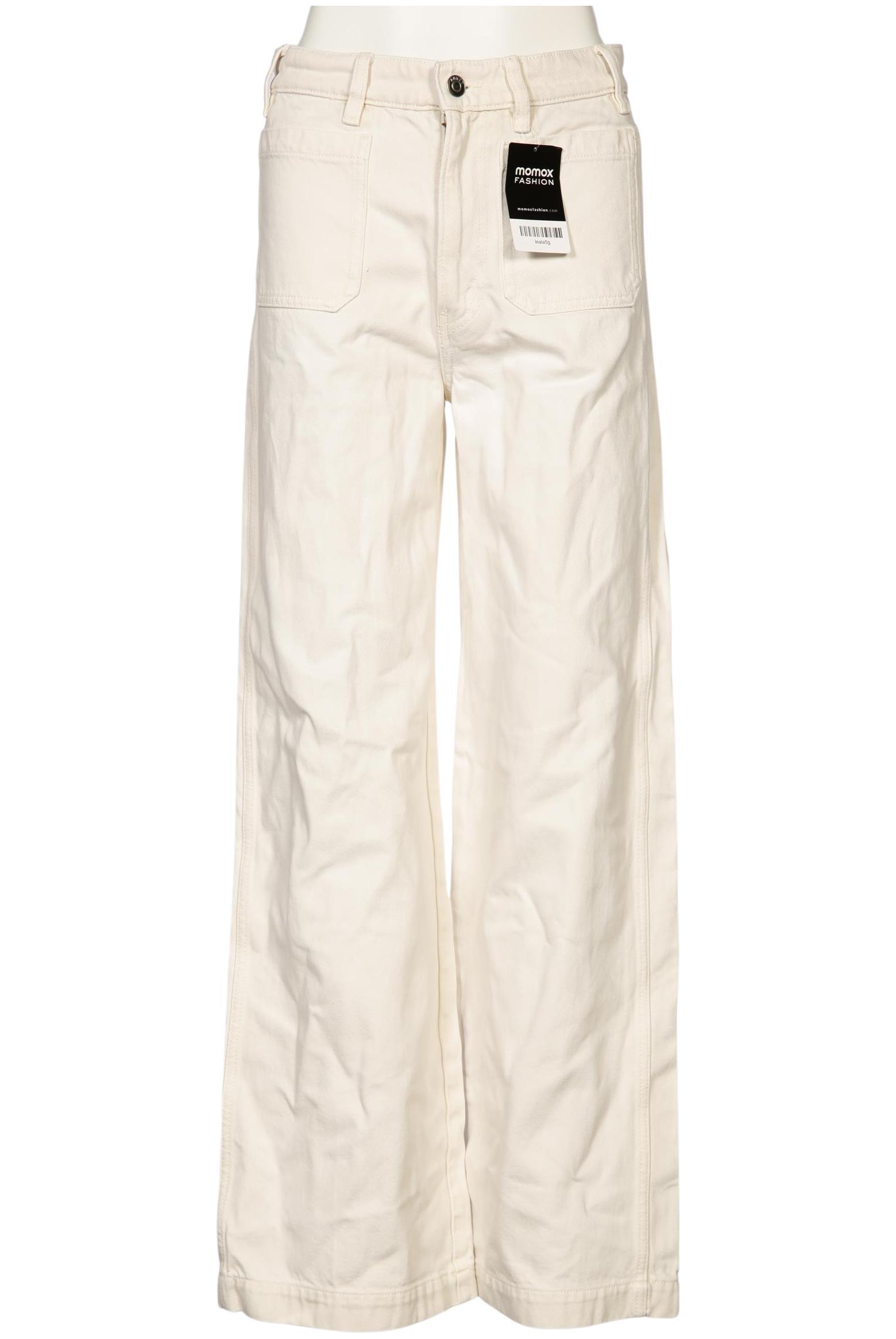 

Arket Damen Jeans, cremeweiß, Gr. 28