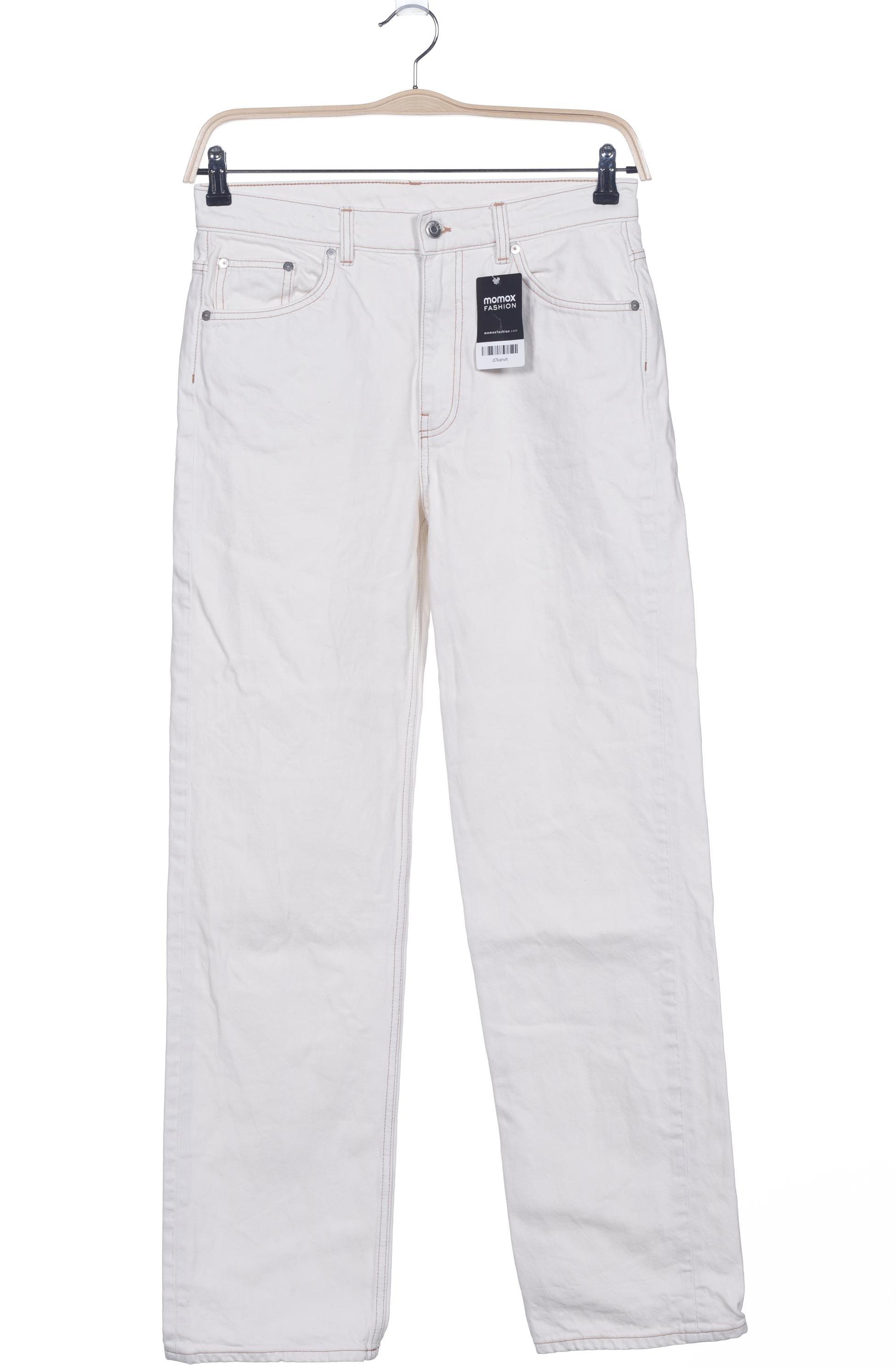 

Arket Damen Jeans, cremeweiß, Gr. 30