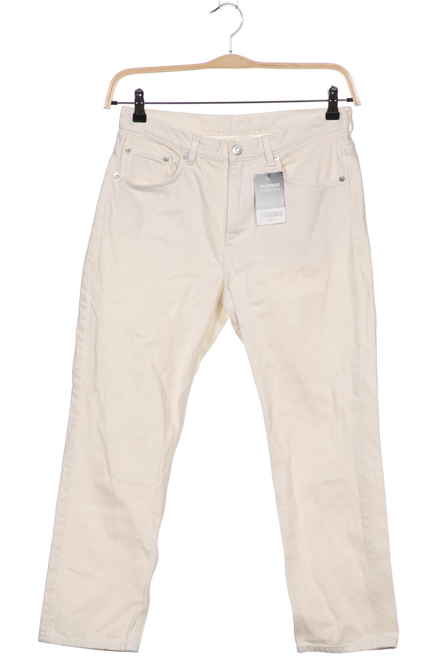 

Arket Damen Jeans, cremeweiß, Gr. 30