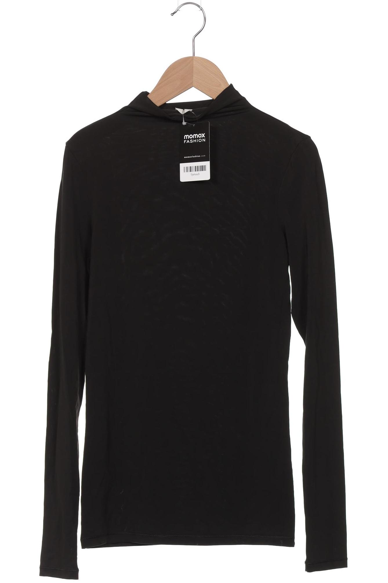 

Arket Damen Langarmshirt, schwarz, Gr. 34