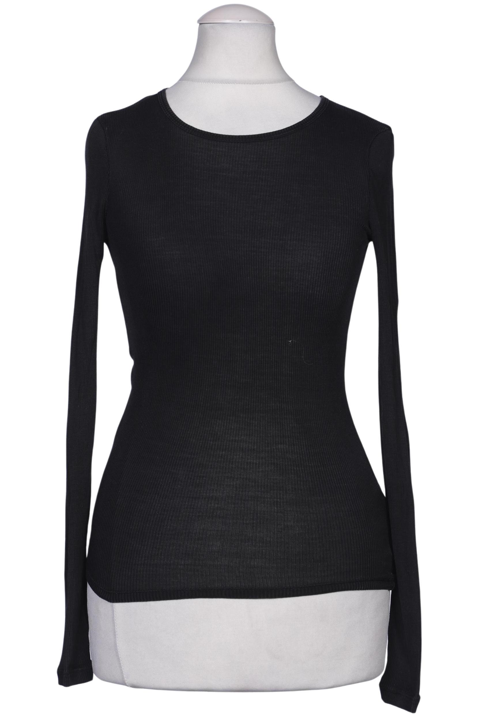 

Arket Damen Langarmshirt, schwarz, Gr. 34