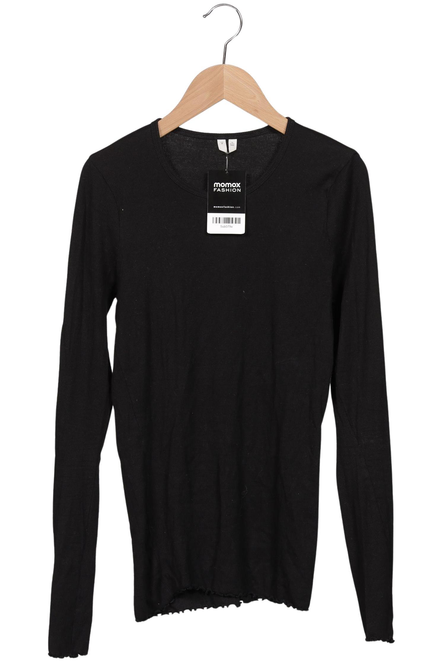 

Arket Damen Langarmshirt, schwarz, Gr. 38