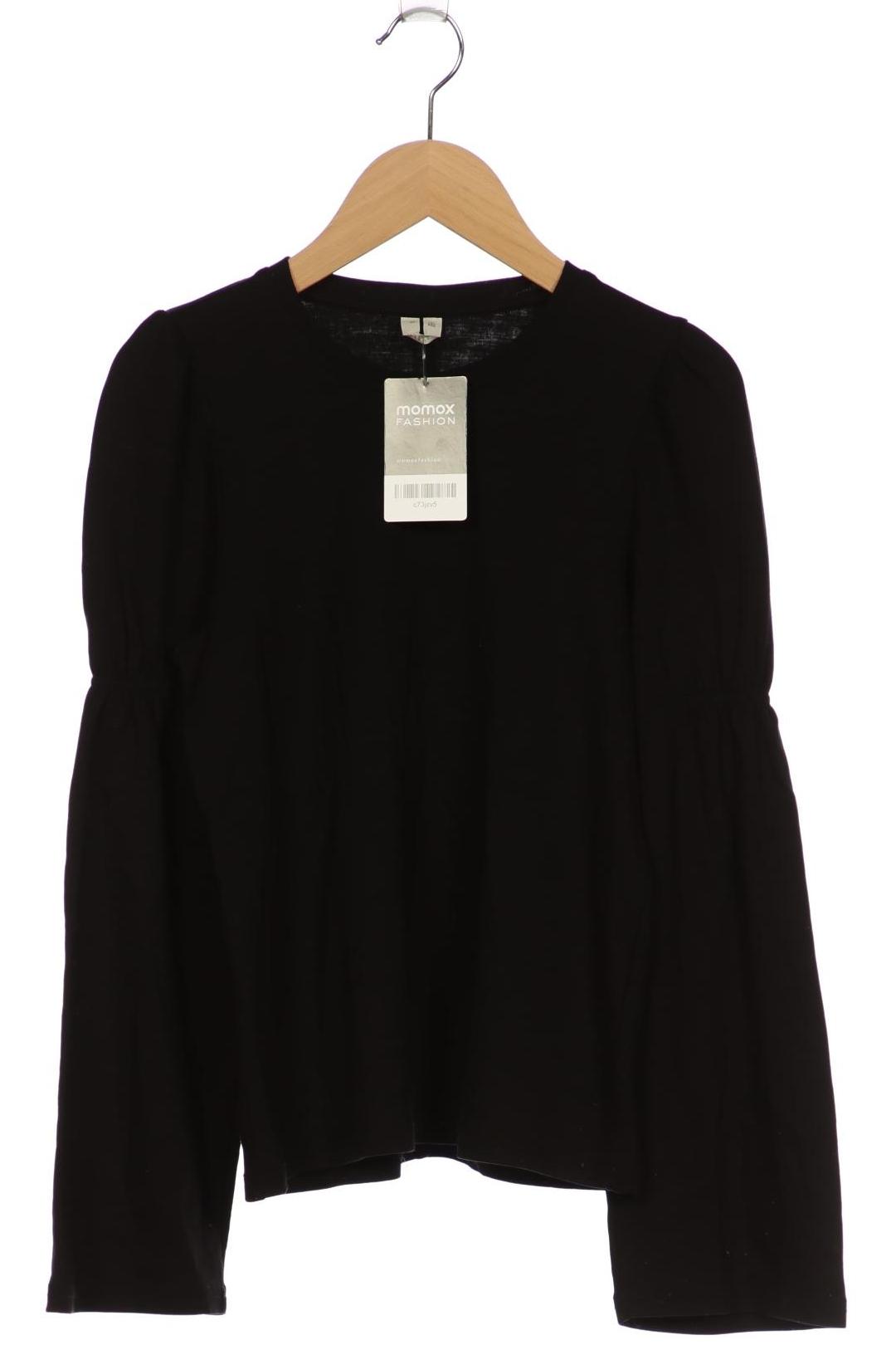 

Arket Damen Langarmshirt, schwarz, Gr. 34