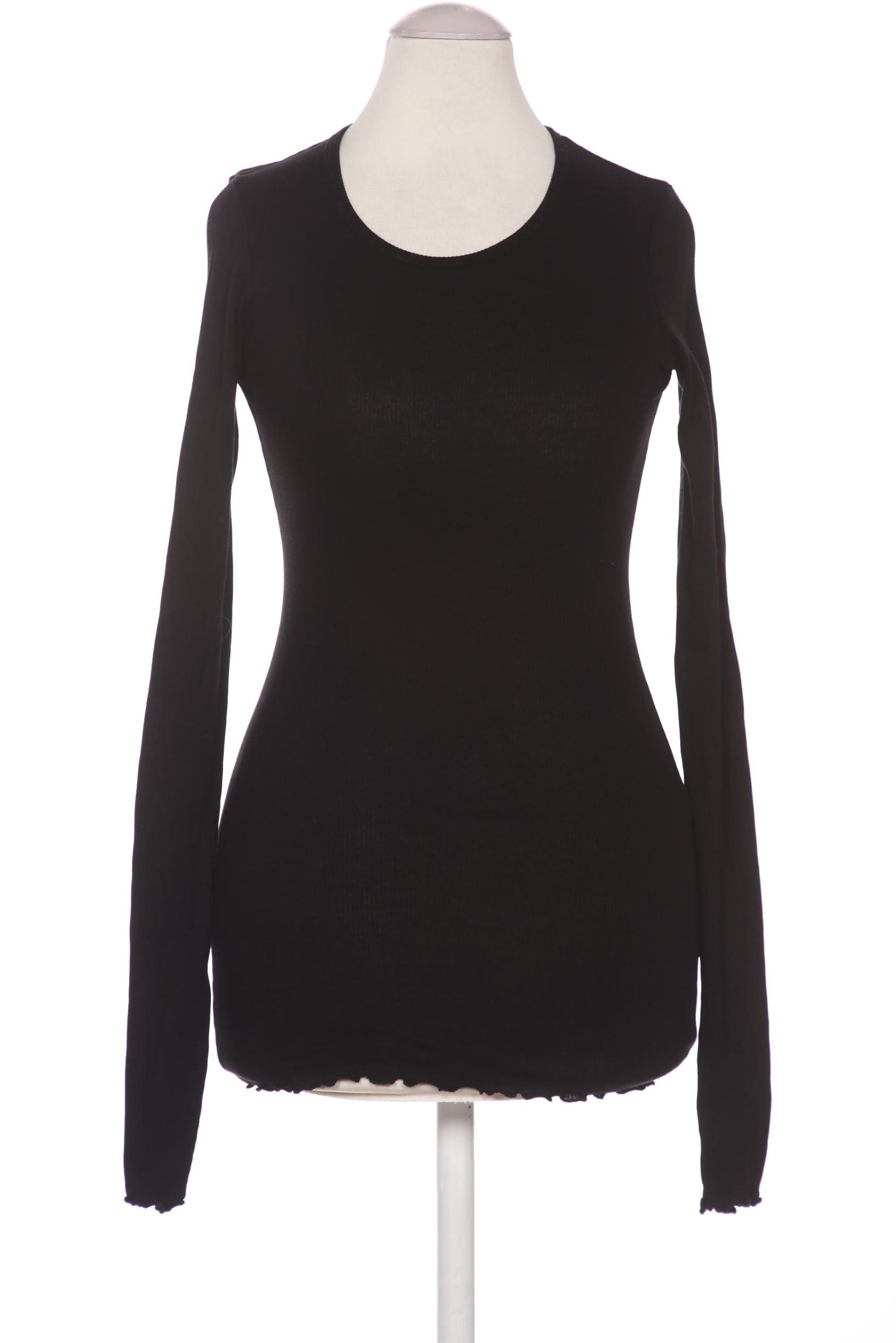 

Arket Damen Langarmshirt, schwarz, Gr. 34