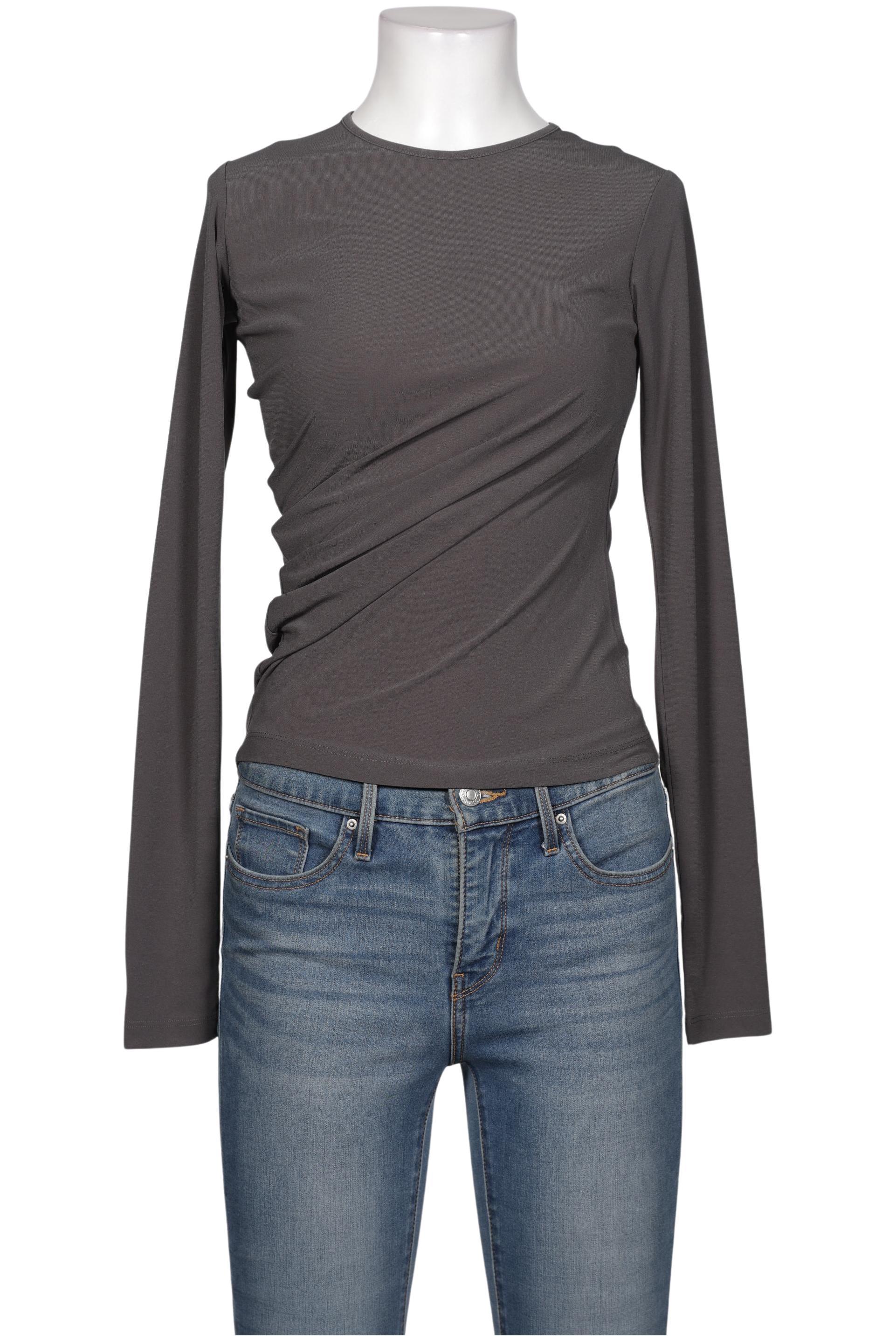 

Arket Damen Langarmshirt, grau, Gr. 34