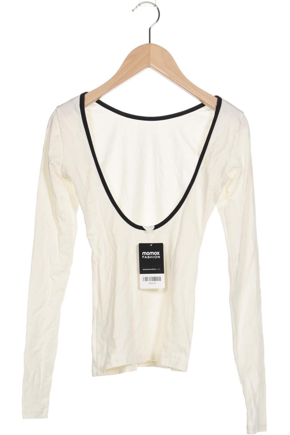 

Arket Damen Langarmshirt, cremeweiß, Gr. 34