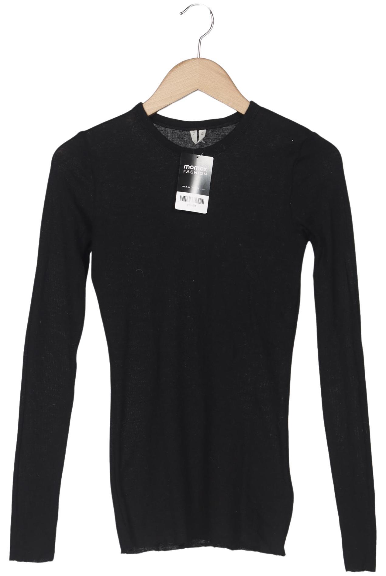 

Arket Damen Langarmshirt, schwarz, Gr. 38