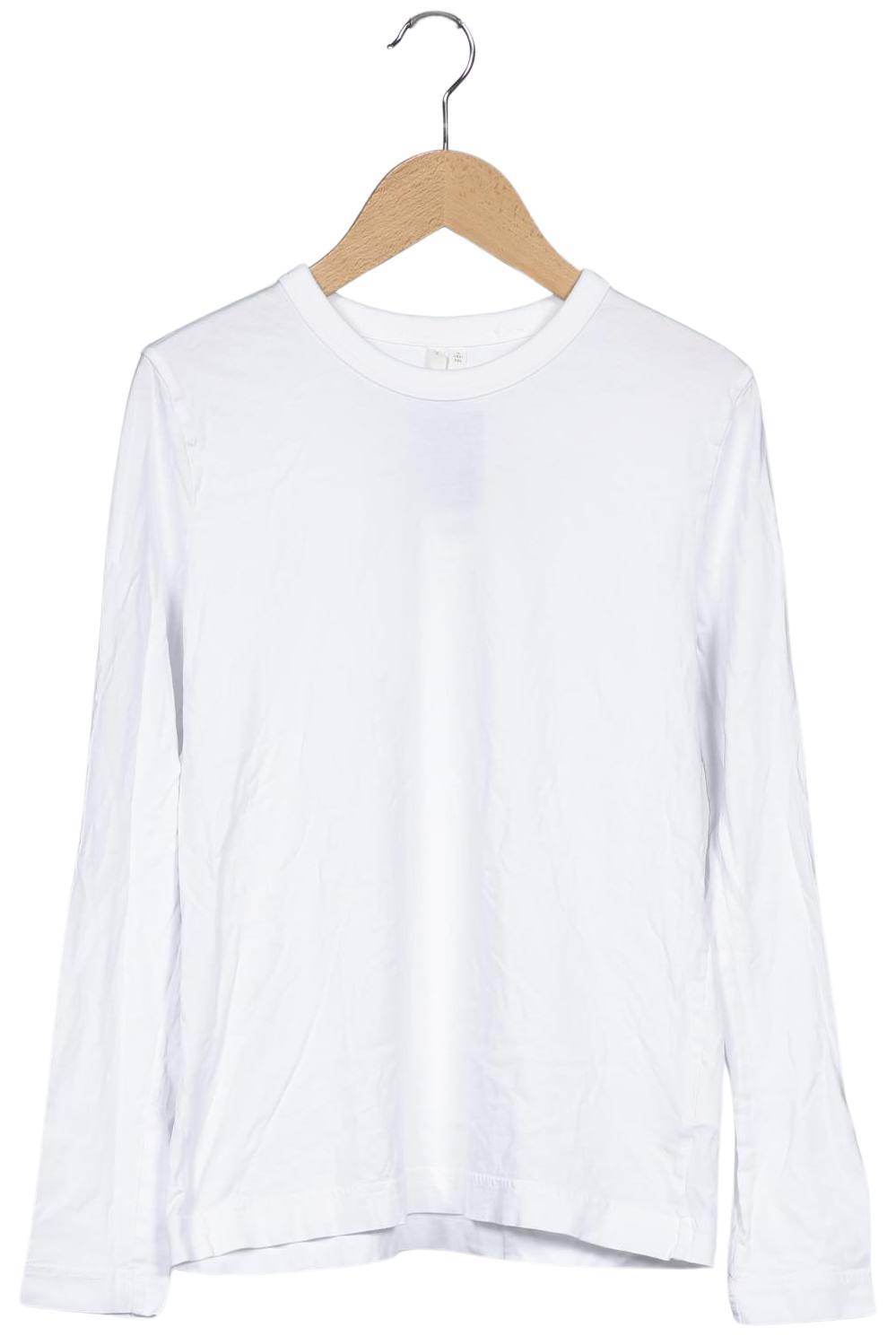 

Arket Damen Langarmshirt, weiß, Gr. 36