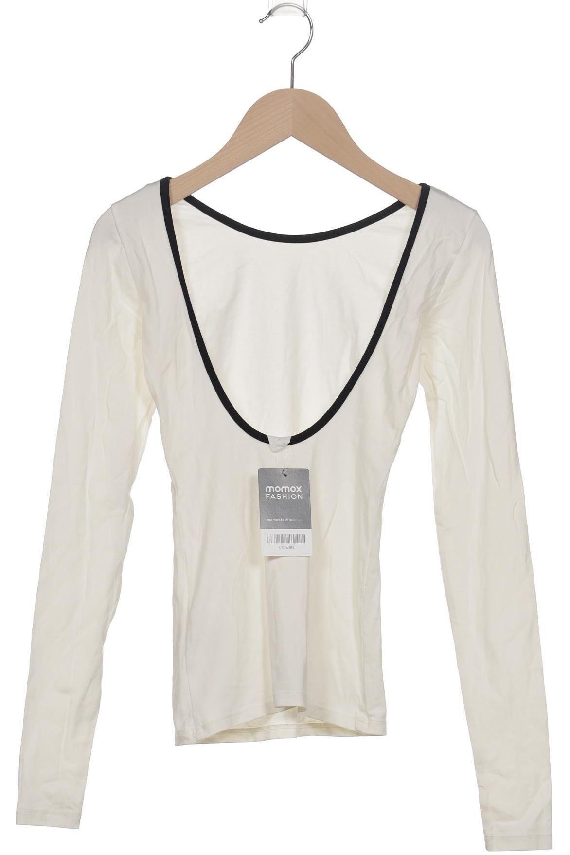 

Arket Damen Langarmshirt, cremeweiß, Gr. 34