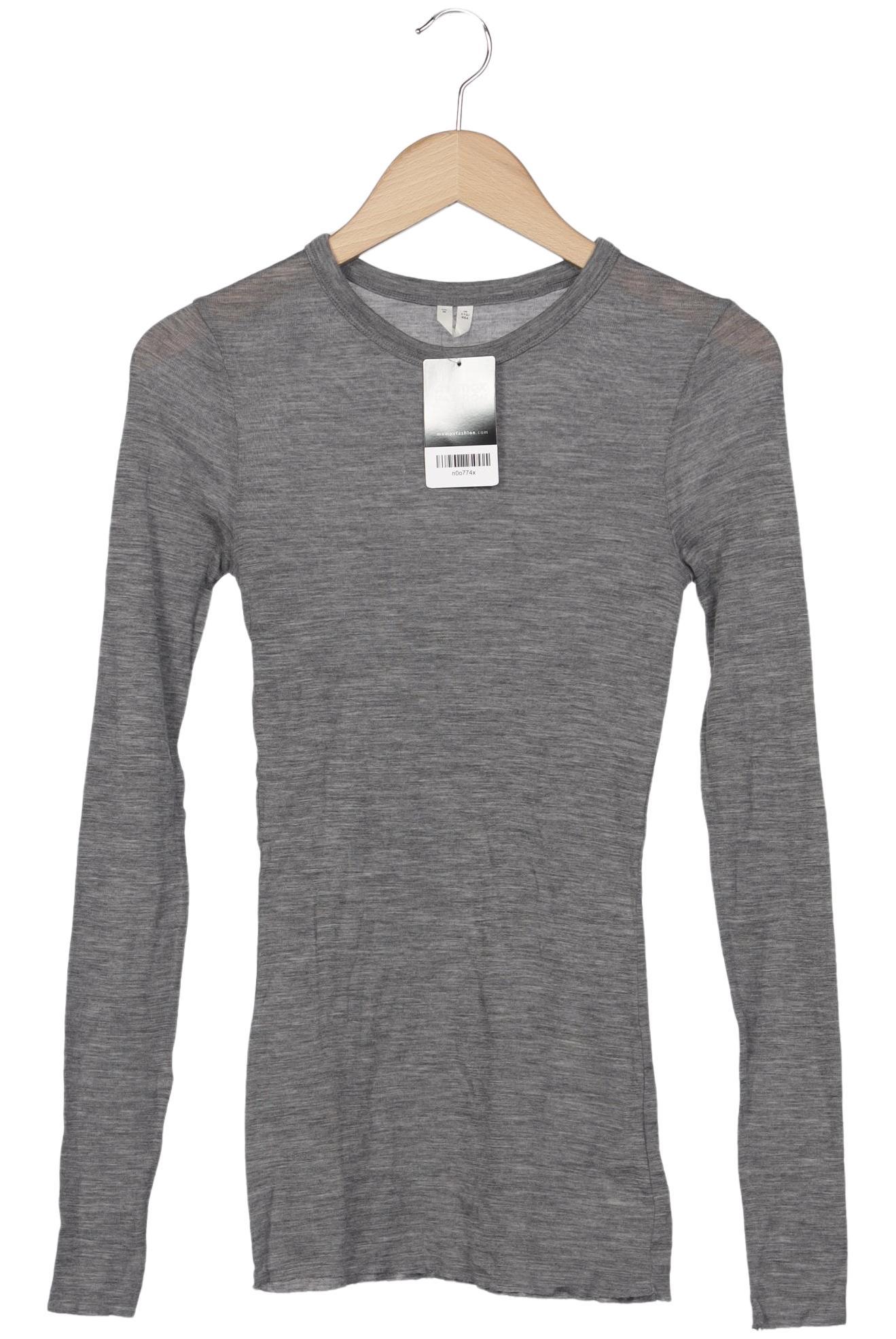 

Arket Damen Langarmshirt, grau, Gr. 38