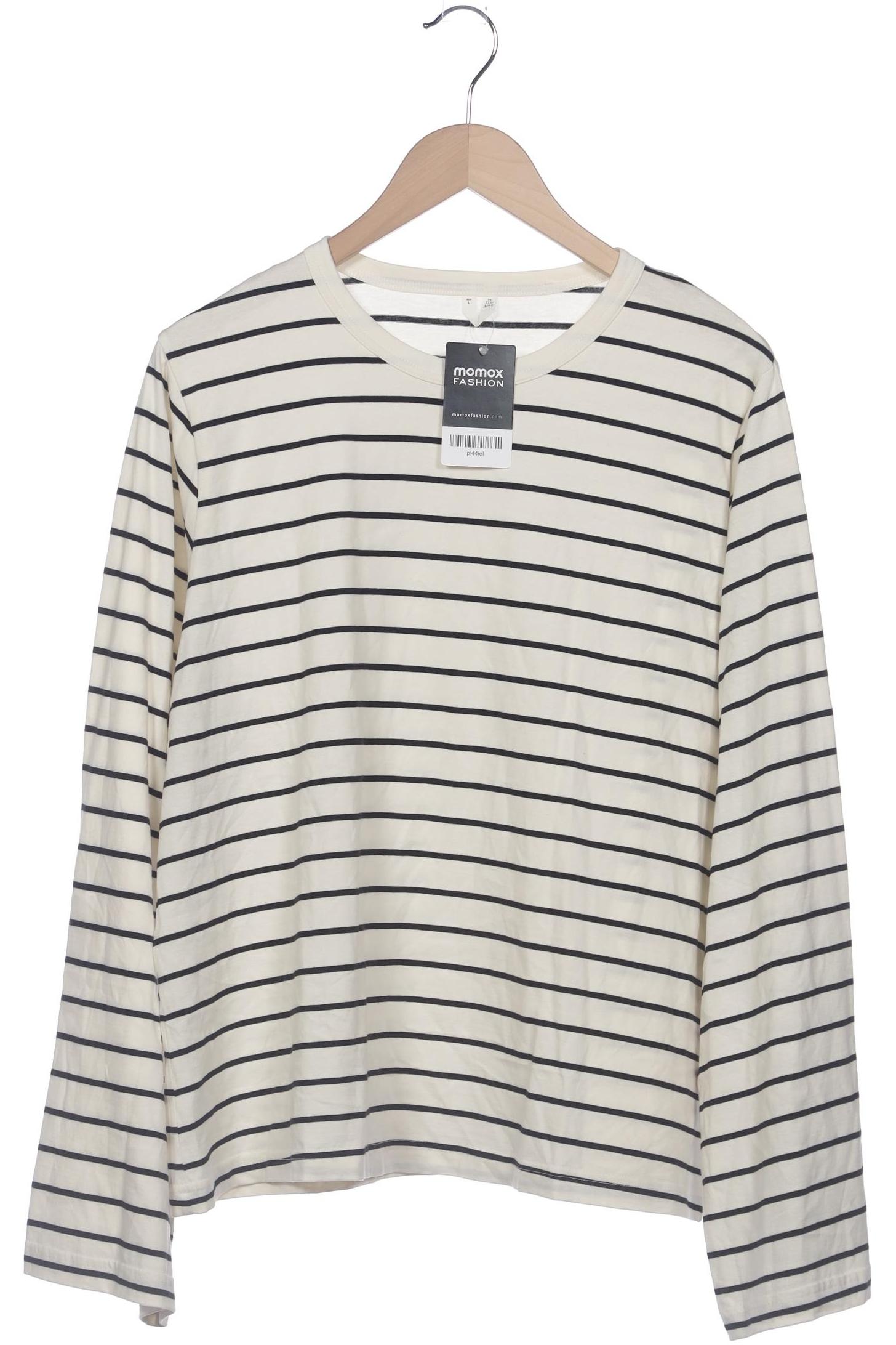 

Arket Damen Langarmshirt, cremeweiß, Gr. 42