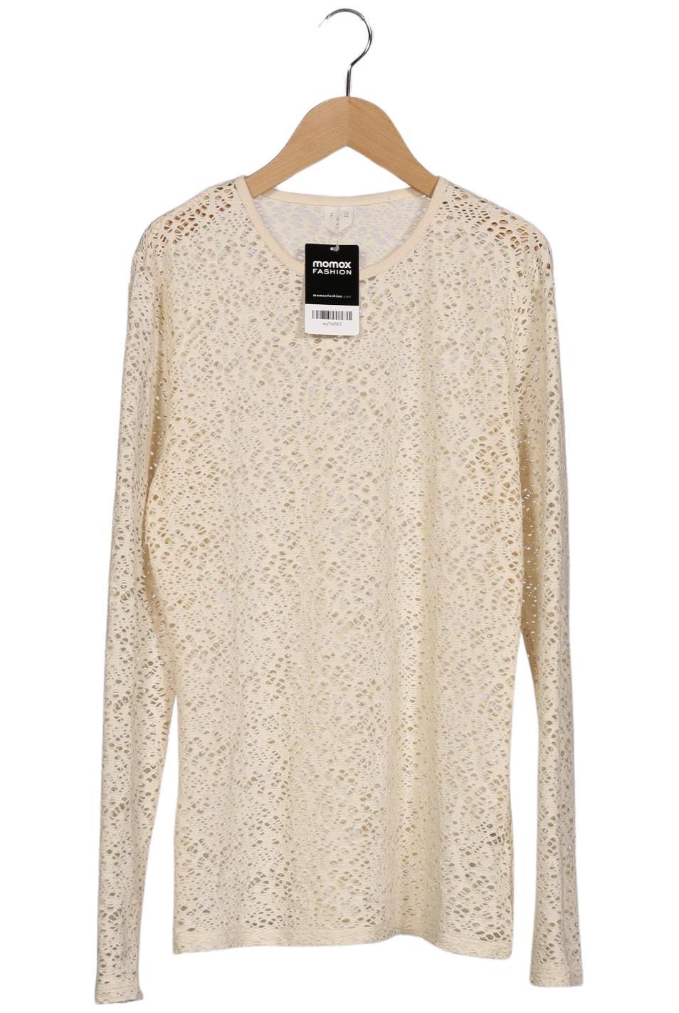 

Arket Damen Langarmshirt, cremeweiß, Gr. 38