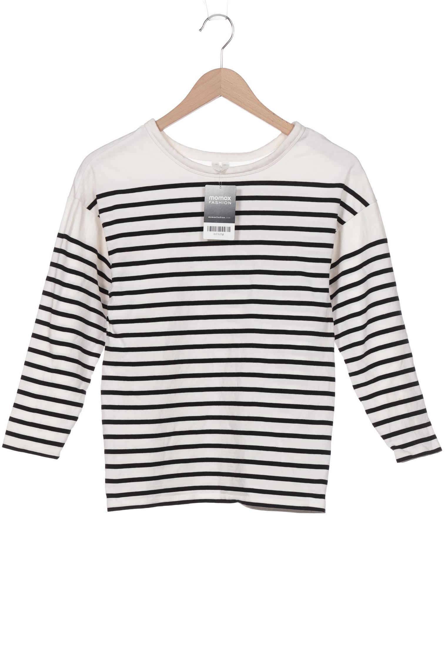 

Arket Damen Langarmshirt, weiß, Gr. 34