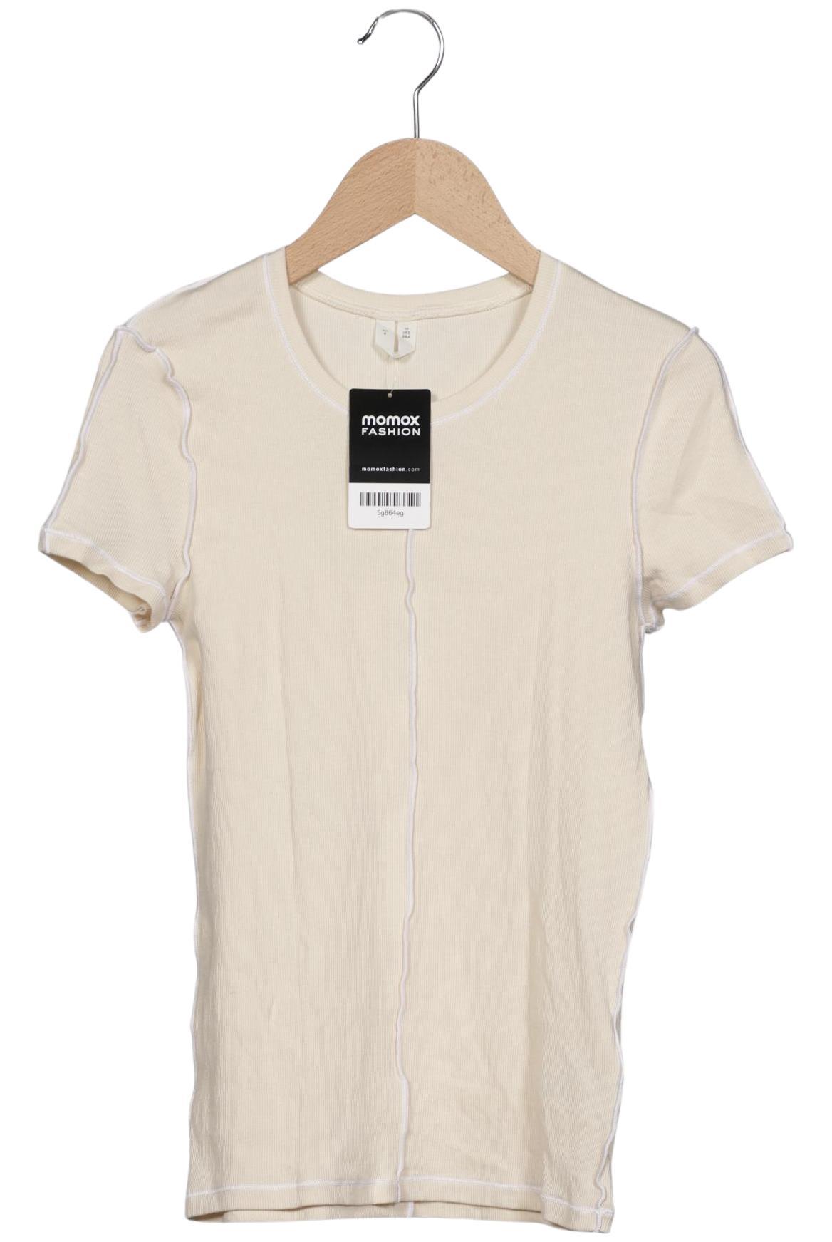 

Arket Damen T-Shirt, cremeweiß, Gr. 36