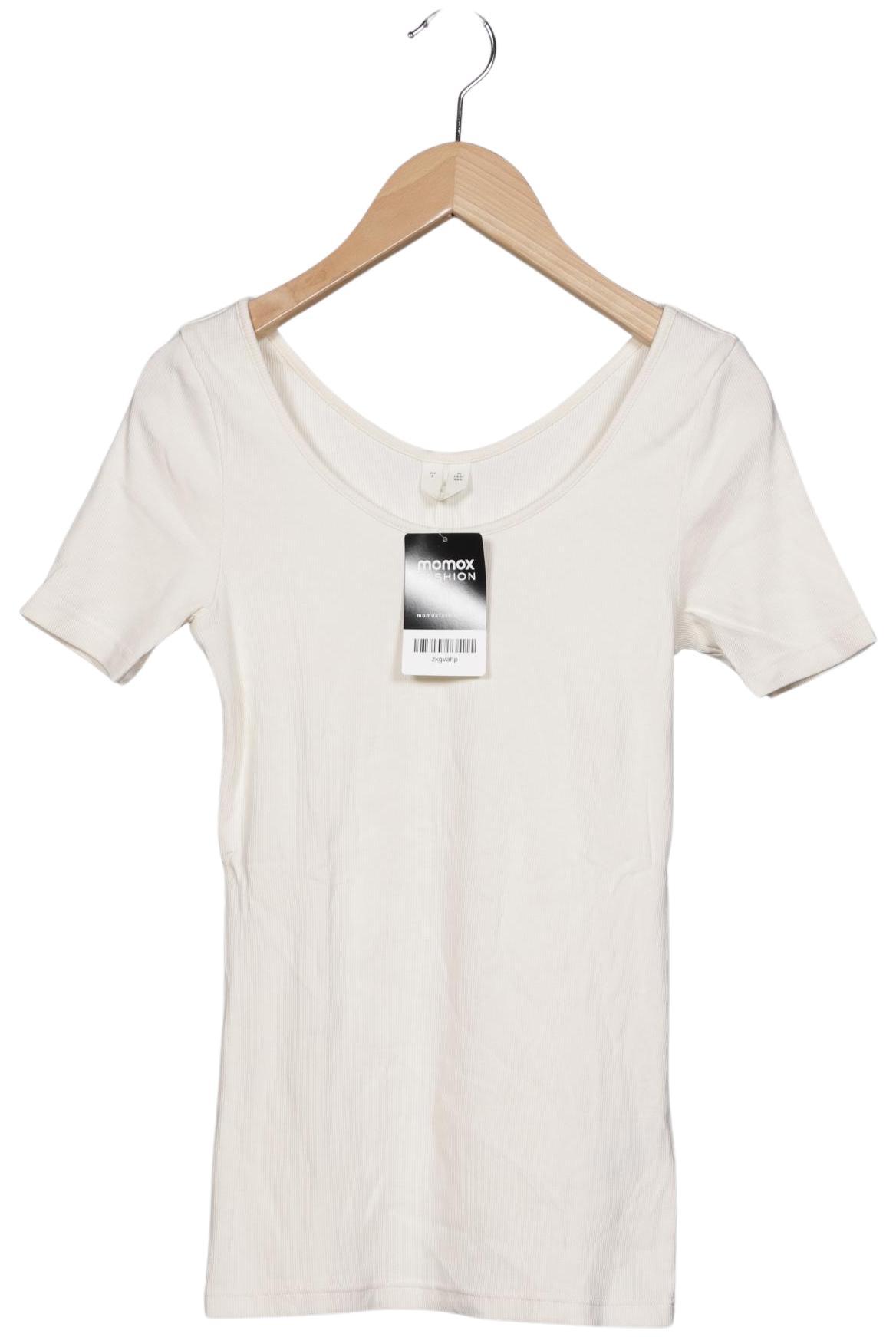 

Arket Damen T-Shirt, cremeweiß, Gr. 36