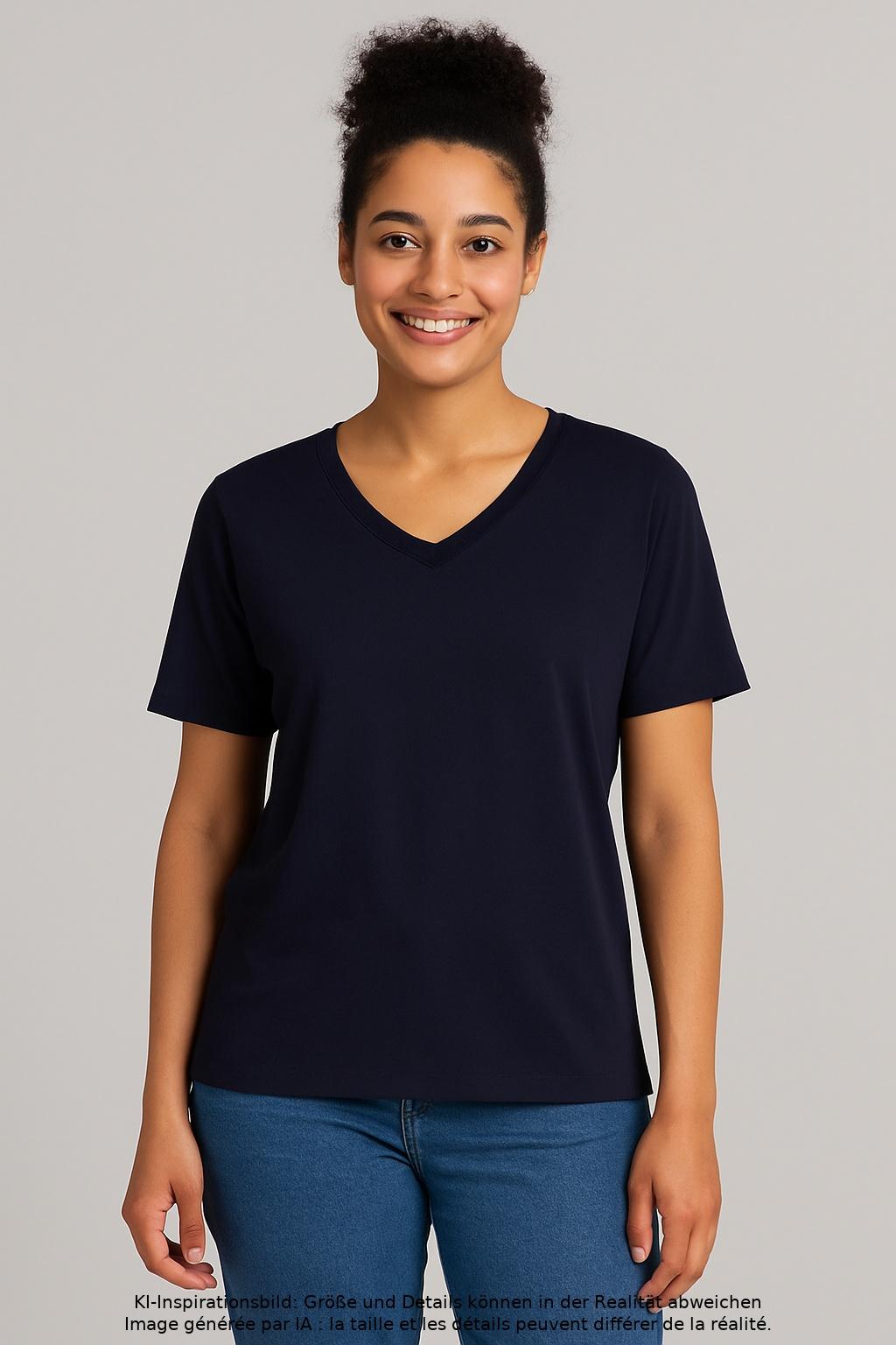 

Arket Damen T-Shirt, marineblau, Gr. 38