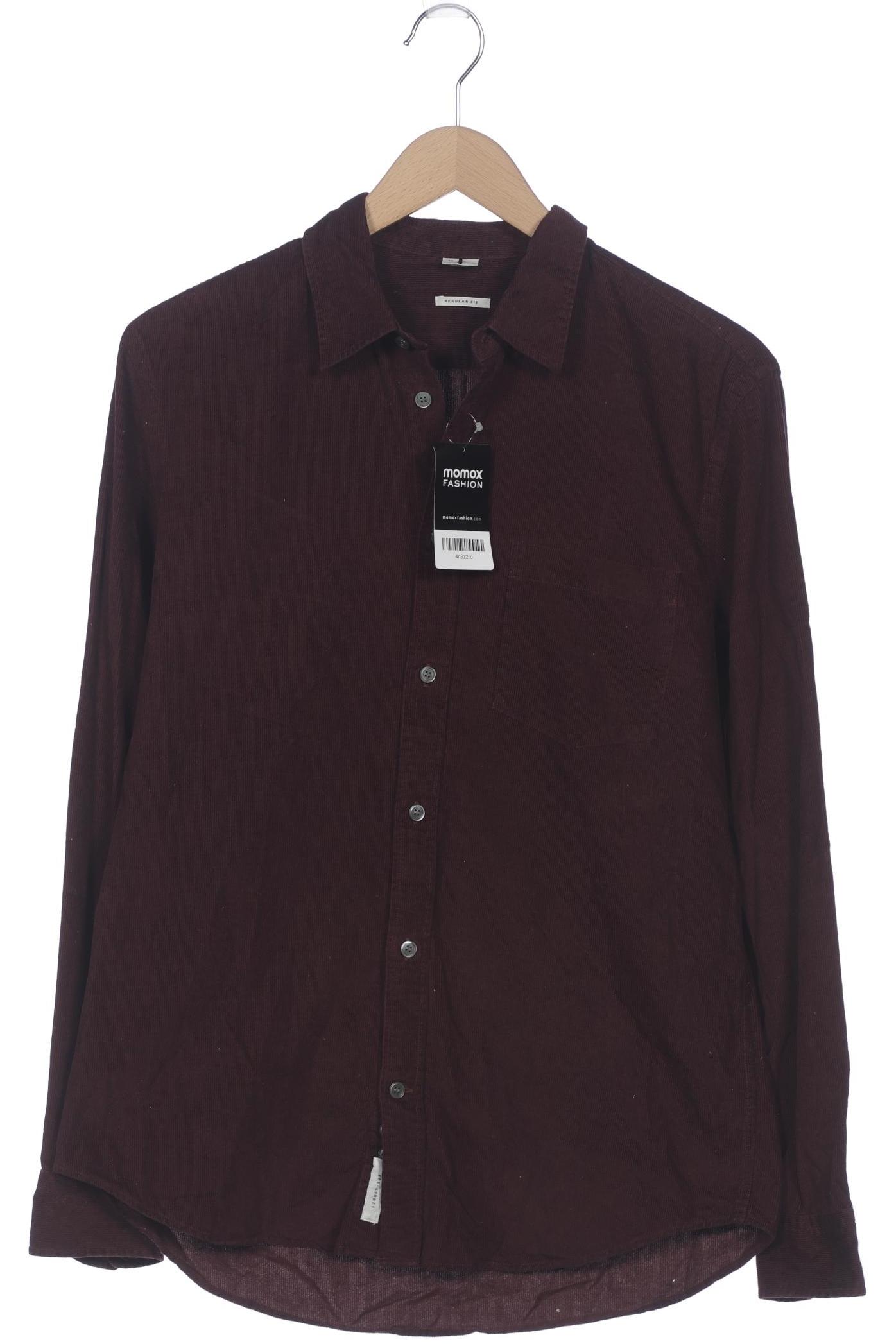 

Arket Herren Hemd, bordeaux, Gr. 46