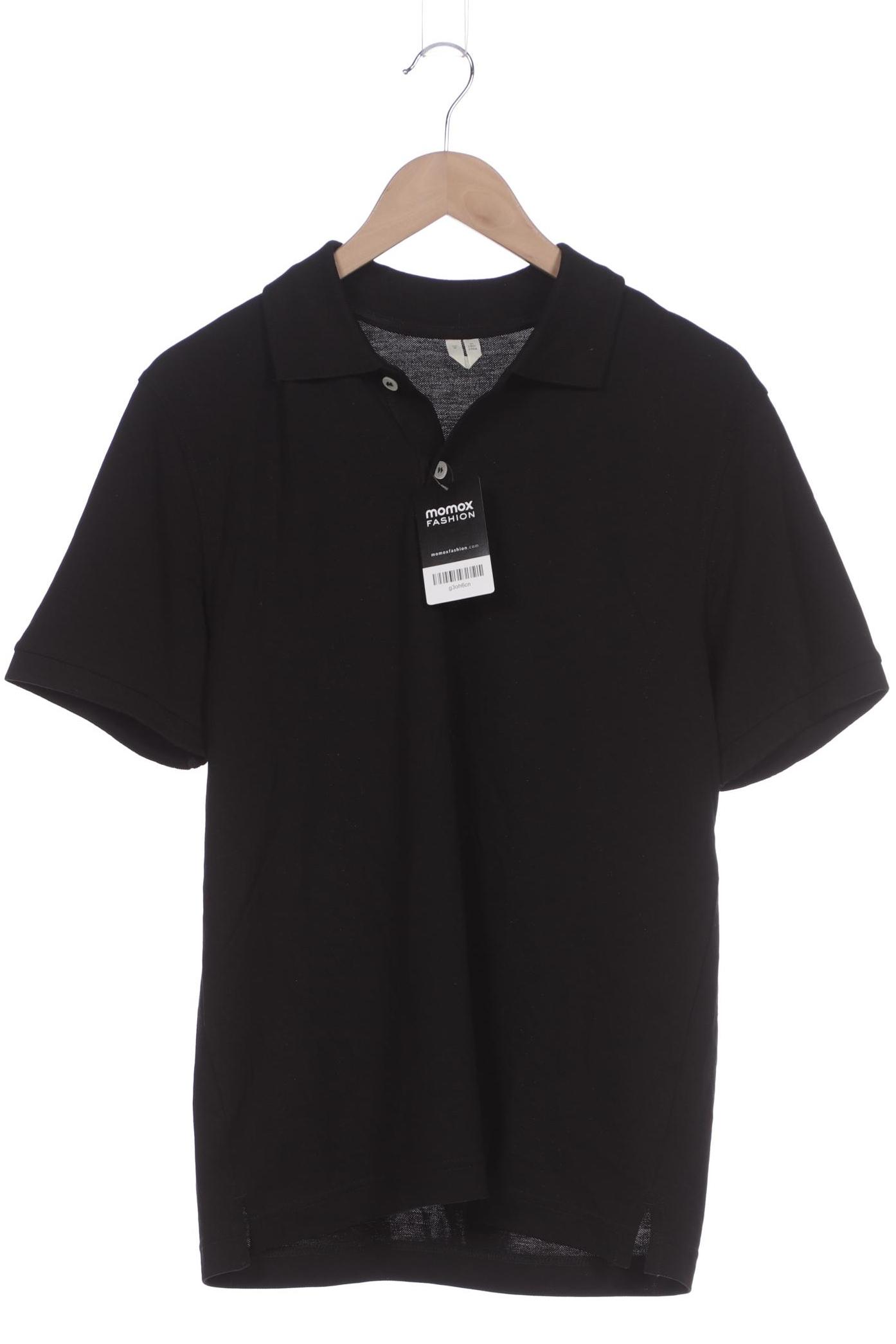 

Arket Herren Poloshirt, schwarz, Gr. 48