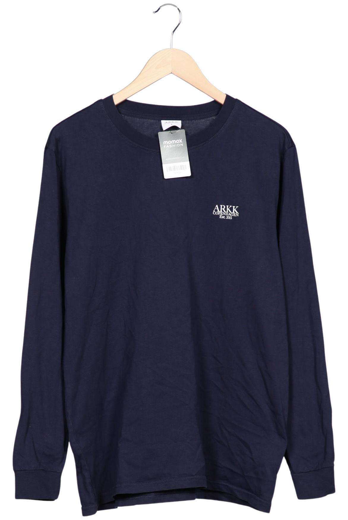 Thumbnail - Arkk Copenhagen Herren Langarmshirt, marineblau, Gr. 52