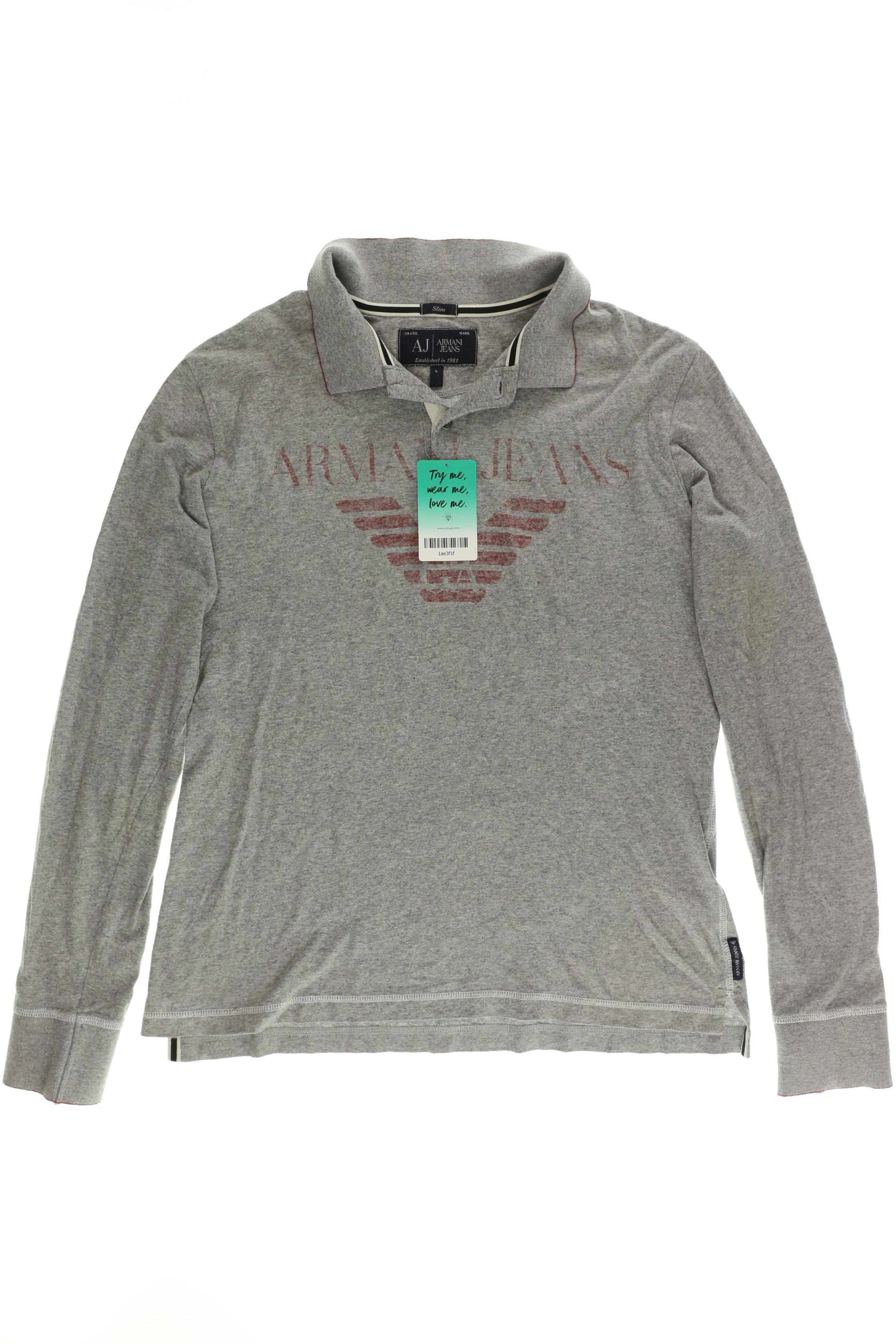 

Armani Jeans Herren Langarmshirt, grau, Gr.