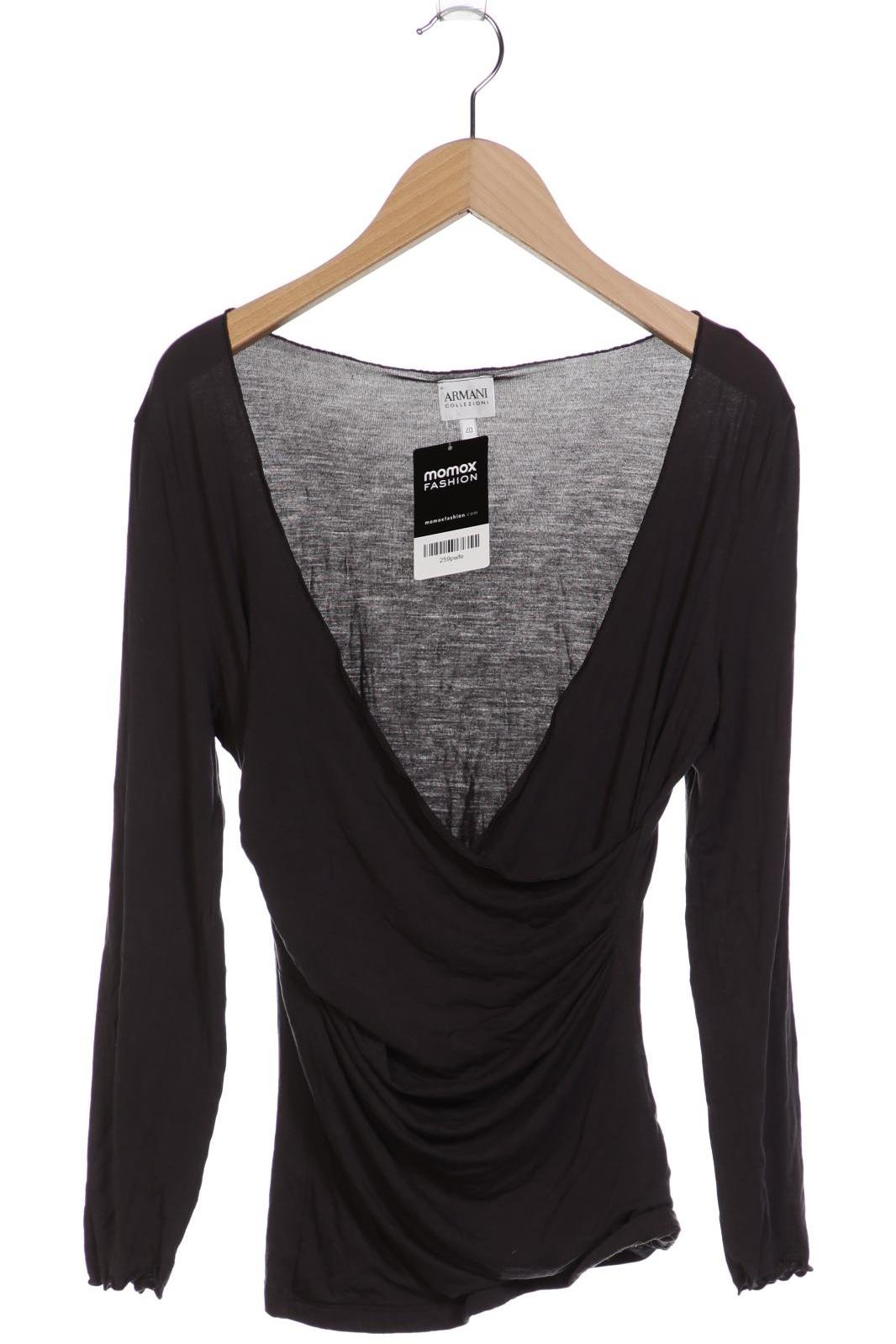 

Armani Collezioni Damen Langarmshirt, grau, Gr. 40