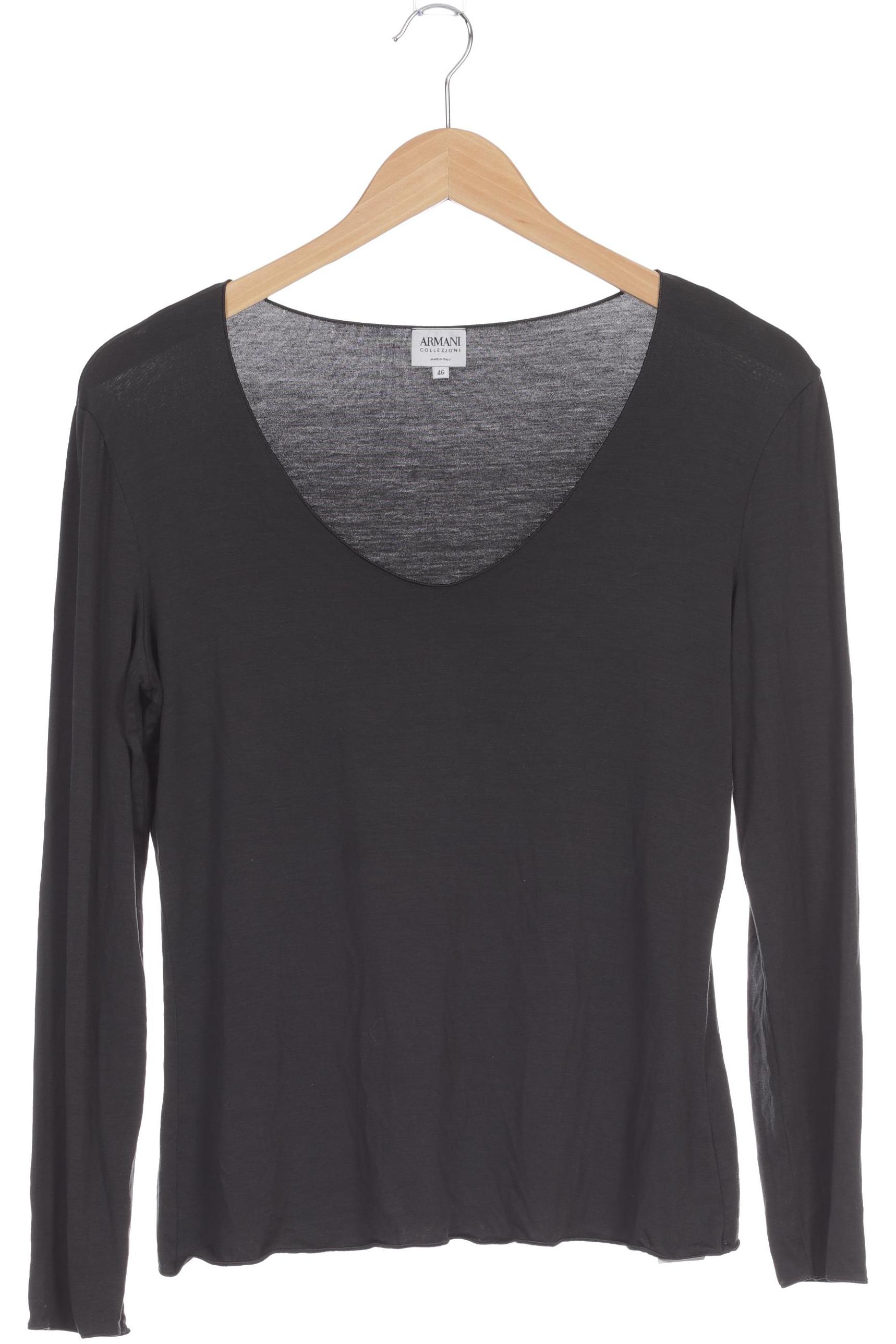 

Armani Collezioni Damen Langarmshirt, grau, Gr. 46