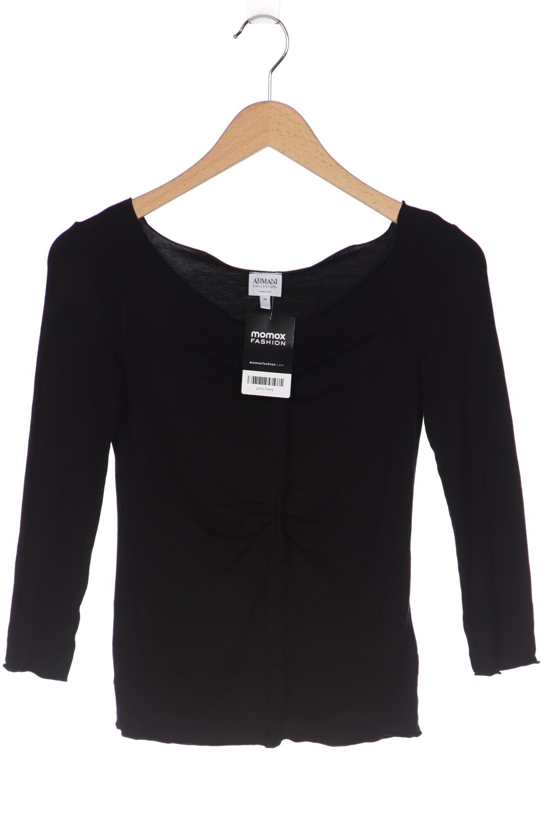 

Armani Collezioni Damen Langarmshirt, schwarz