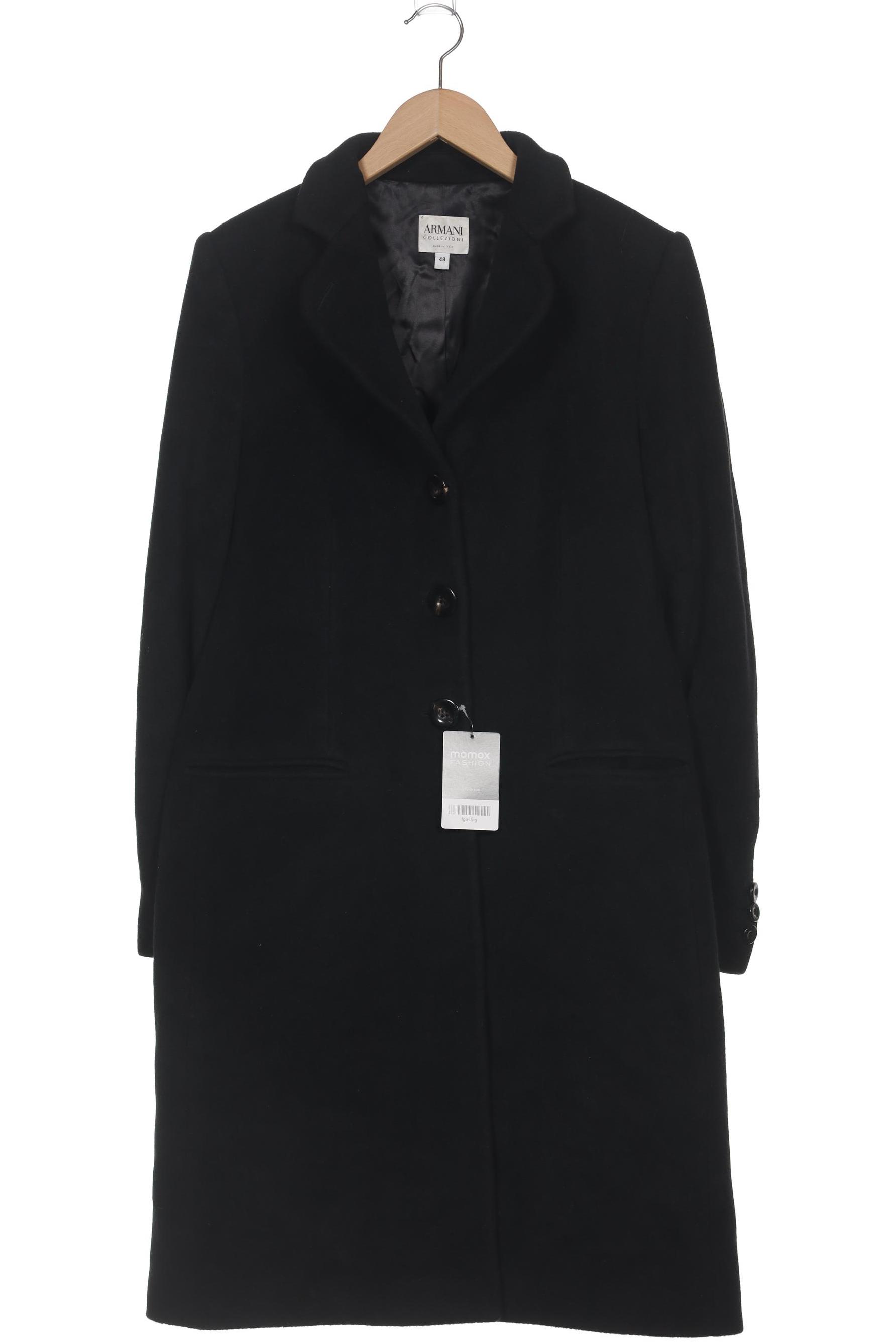 

Armani Collezioni Damen Mantel, schwarz, Gr. 48