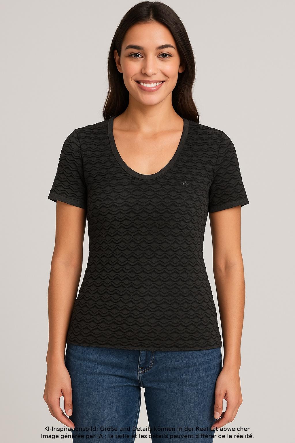 

Armani Collezioni Damen T-Shirt, grau, Gr. 38