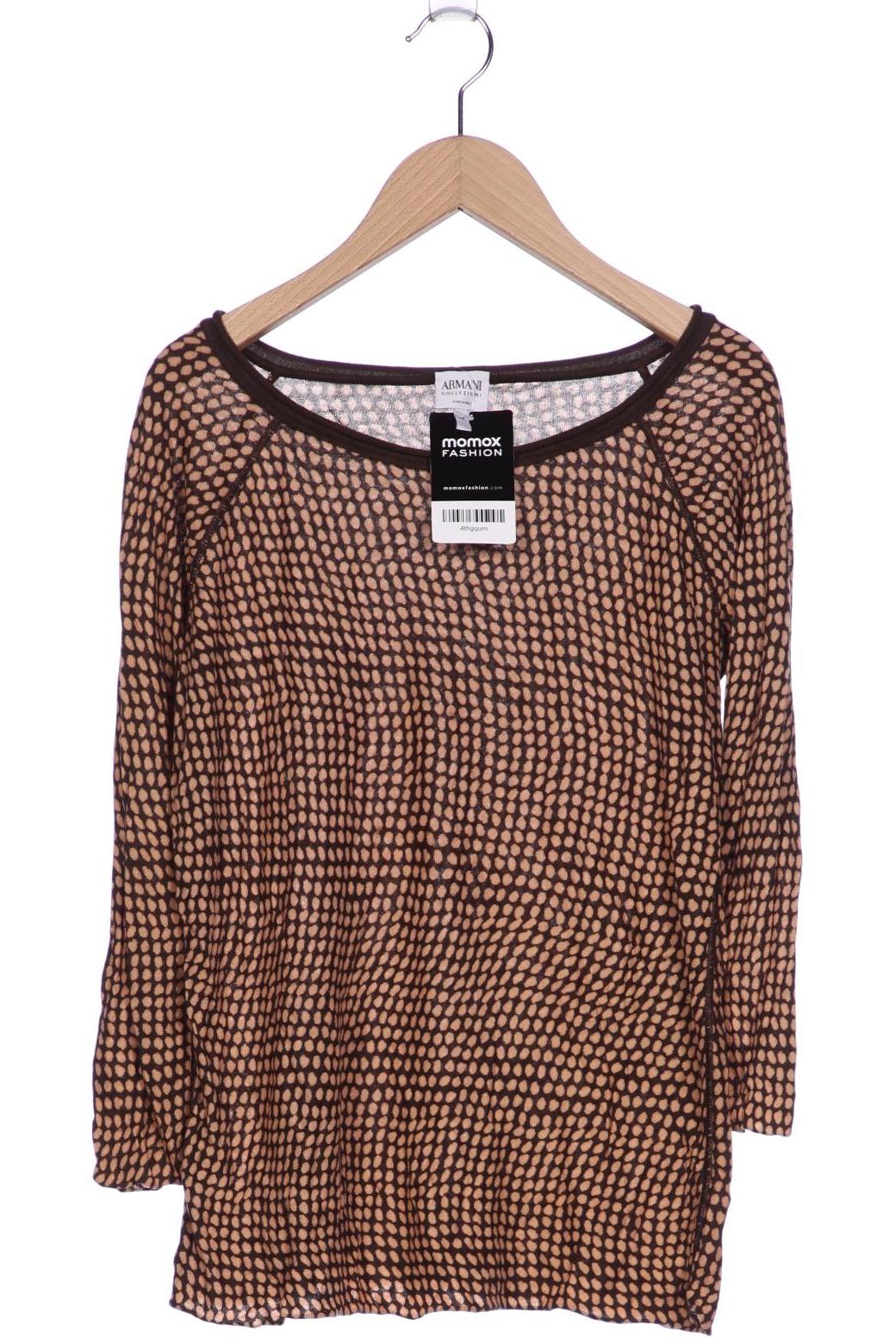 

Armani Collezioni Damen Langarmshirt, beige, Gr. 48