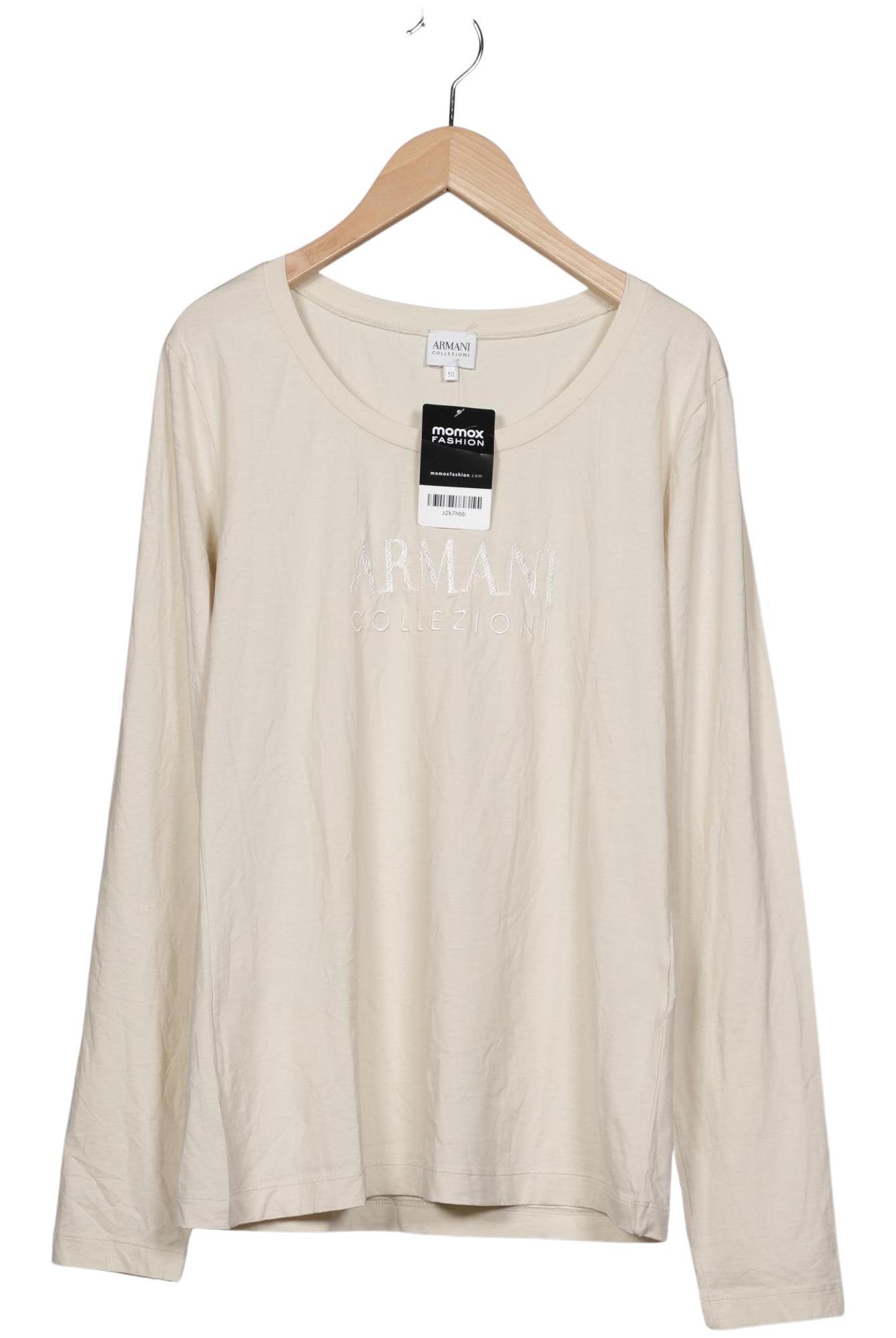 

Armani Collezioni Damen Langarmshirt, cremeweiß, Gr. 50